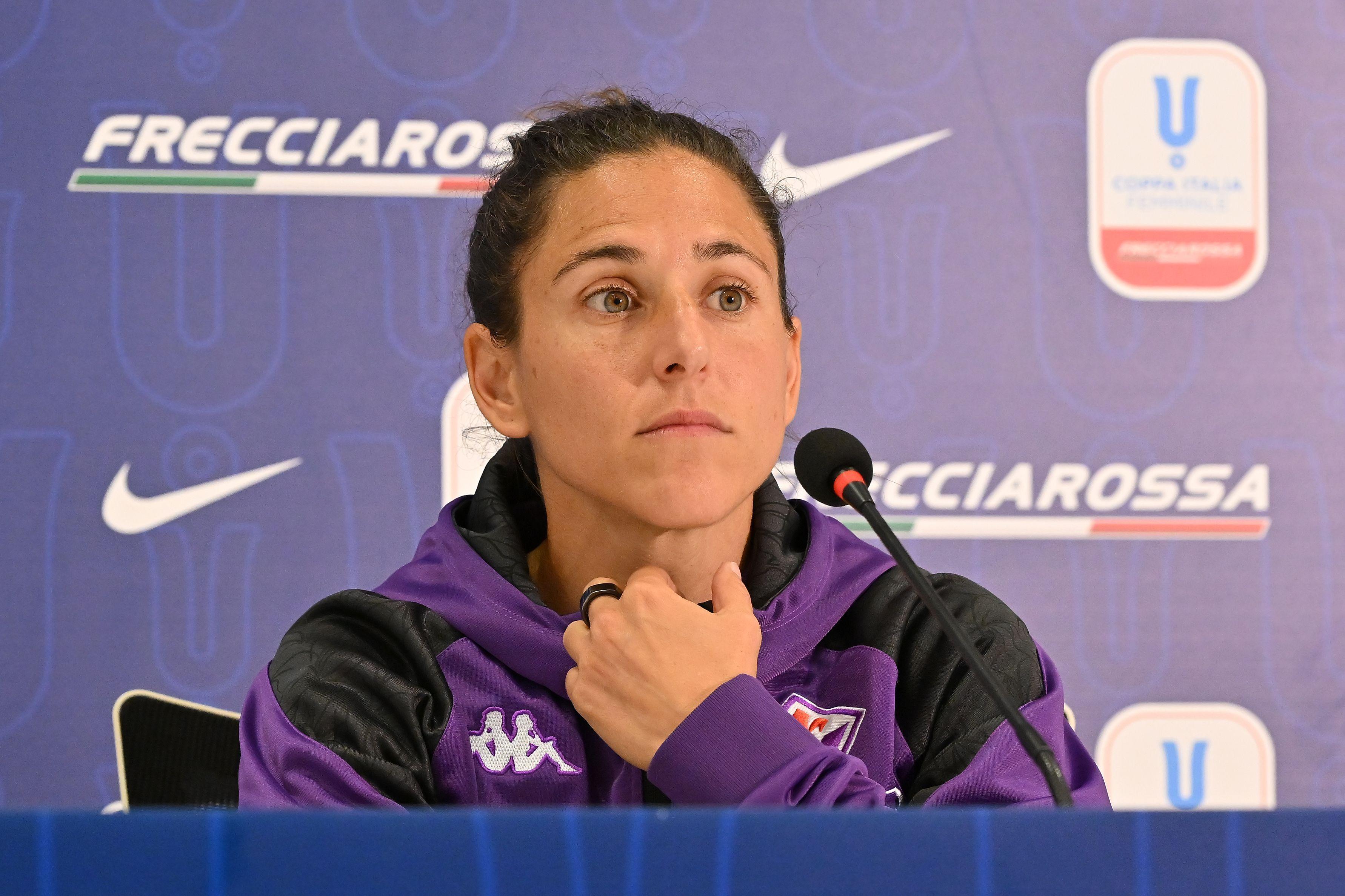 CESENA, ITALY - MAY 23: during the Women Supercup Press Conference at Dino Manuzzi Stadium on May 23, 2024 in Cesena, Italy. (Photo by Alessandro Sabattini/Getty Images)