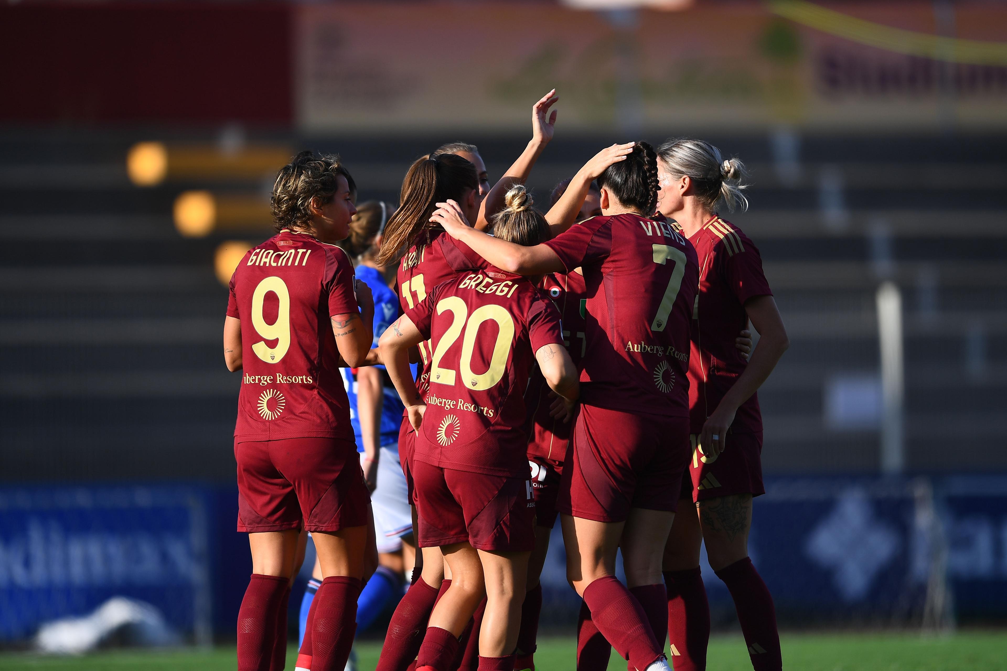 Marta Pandini (Roma Women) ; November 03; 2024 - Football : Italian championship 2024 2025 Femminile ; 8°Day; match between Sampdoria Women1-5 Roma Women at Sciorba Stadium ; Genova, Italy; ;( photo by aicfoto)(ITALY) [0855]