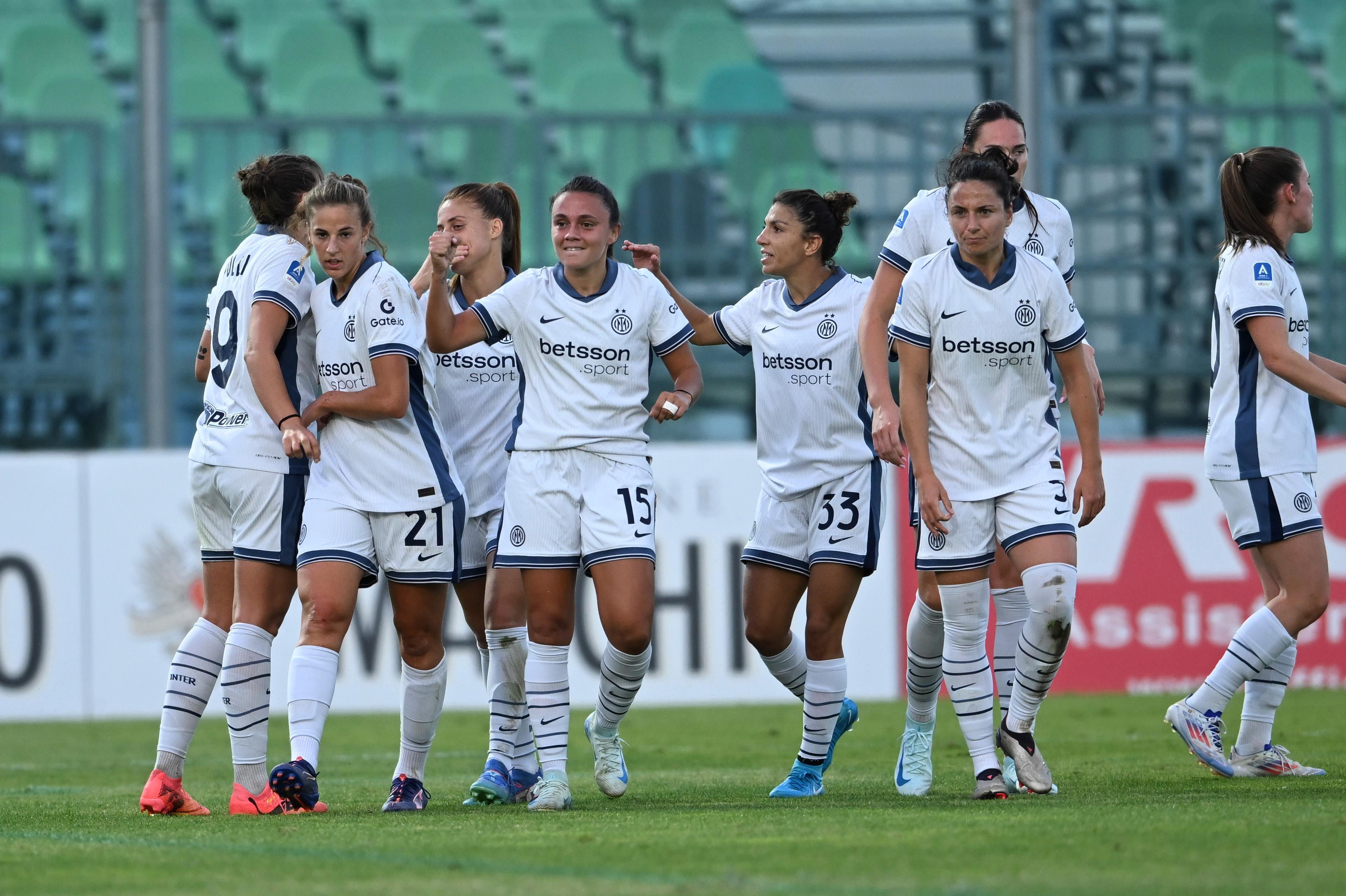 Annamaria Serturini (Inter Women) ; September 28; 2024 - Football : Italian championship 2024 2025 Femminile ; 4°Day; match between Sassuolo Women 1+3 Inter Women at Enzo Ricci Stadium ; Sassuolo, Italy; Joy Goal 0-1 ;( photo by aicfoto)(ITALY) [0855]
