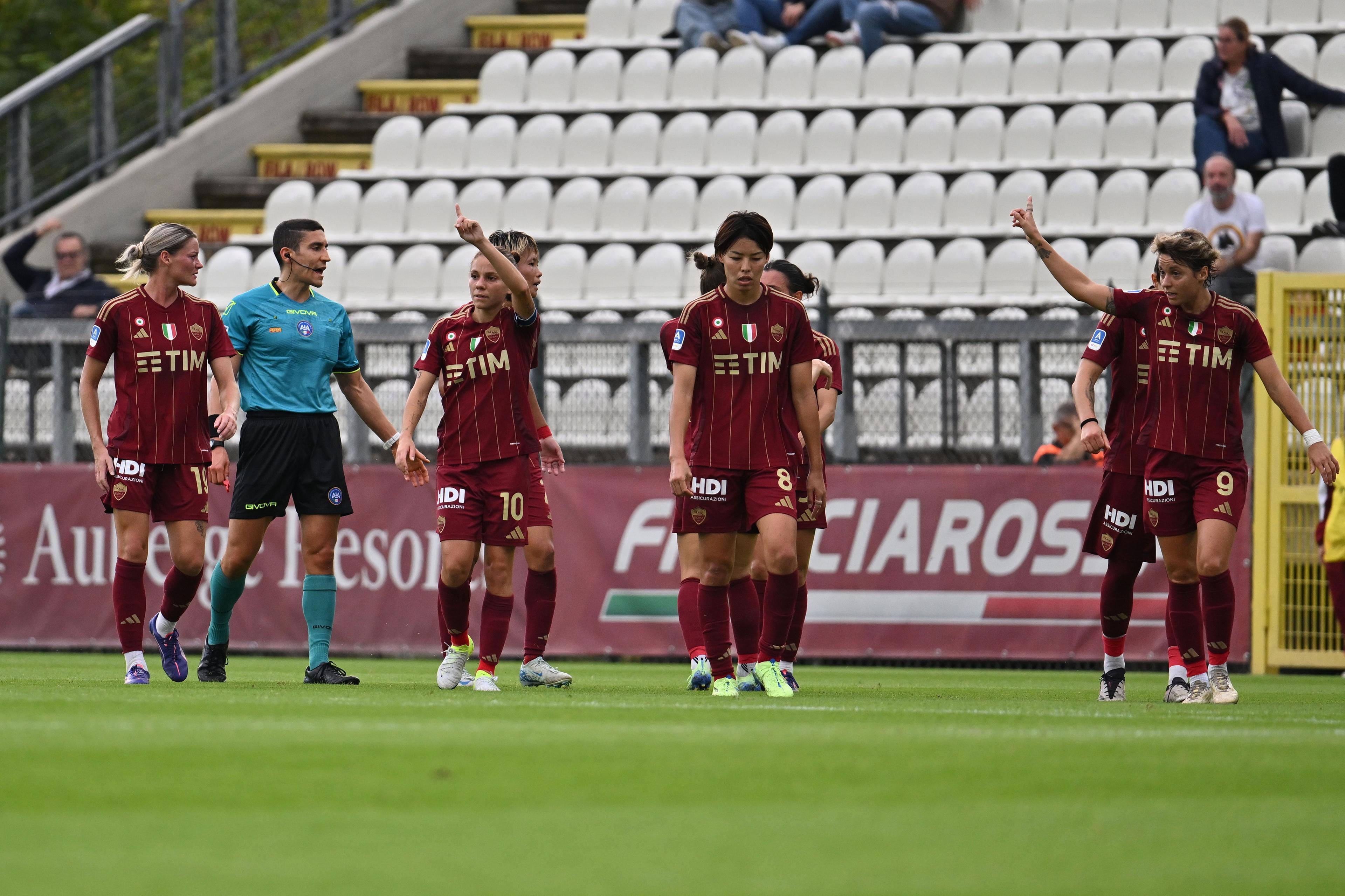 Manuela Giugliano (Roma Women) ; October 20; 2024 - Football : Italian championship 2024 2025 Femminile ; 7°Day ; match between Roma Women 2-1 Milan Women at Tre Fontane Stadium ; Roma, Italy; ;( photo by aicfoto)(ITALY) [0855]