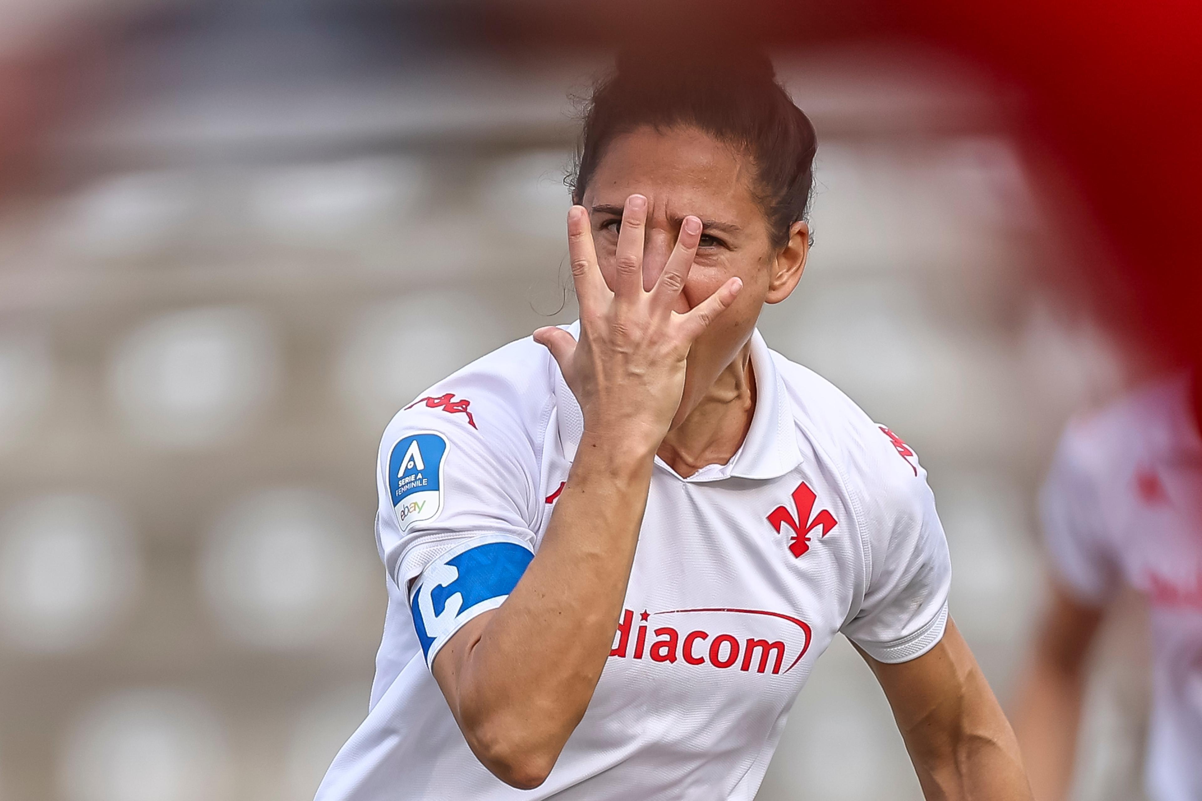 Veronica Boquete (Fiorentina Women) ; October 12; 2024 - Football : Italian championship 2024 2025 Femminile ; 6°Day; match between Sassuolo Women 1-3 Fiorentina Women at Enzo Ricci Stadium ; Sassuolo, Italy; ;( photo by aicfoto)(ITALY) [0855]
