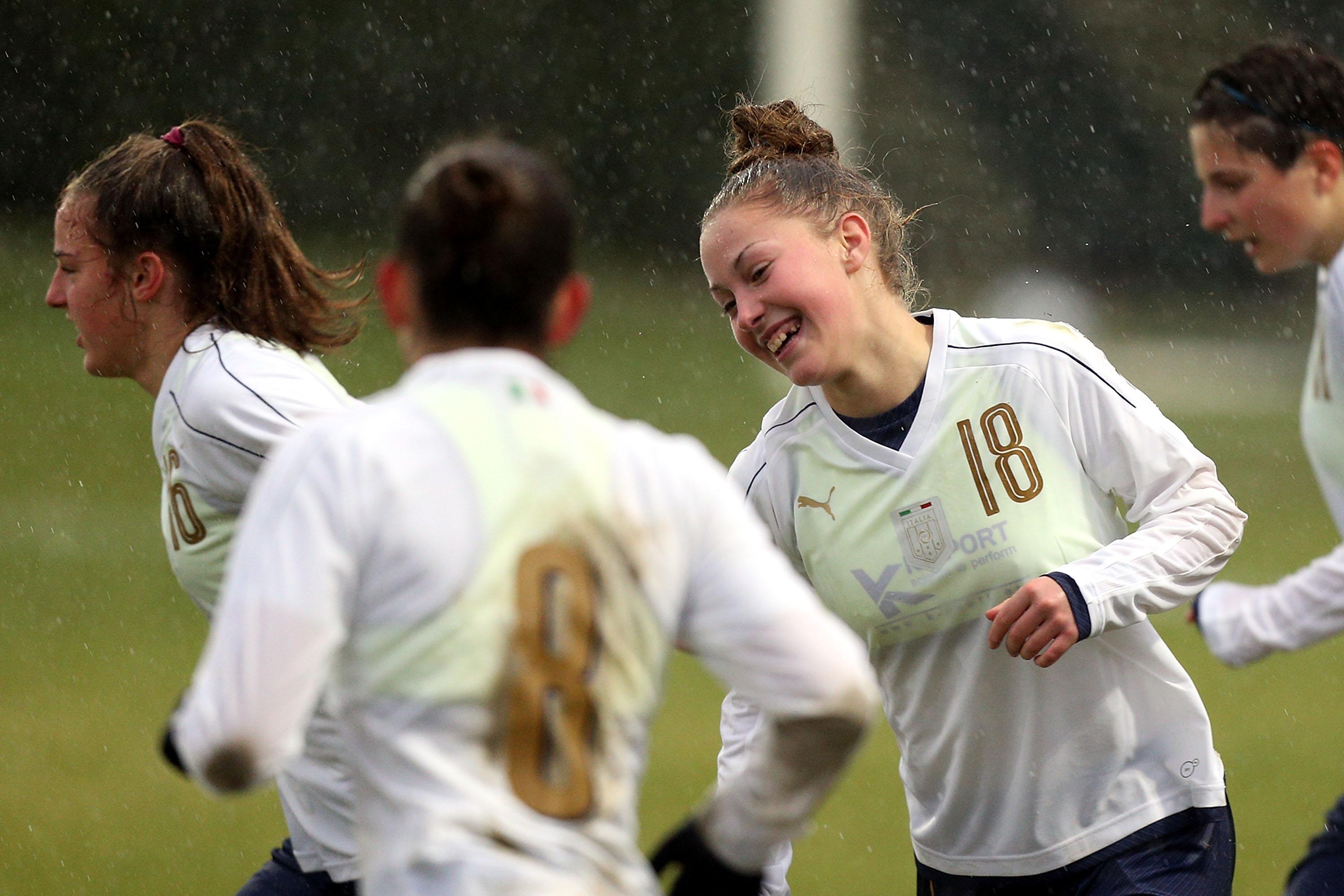 during the International Friendly match between Italy U17 and Norway U17 at Coverciano on January 13, 2017 in Florence, Italy.