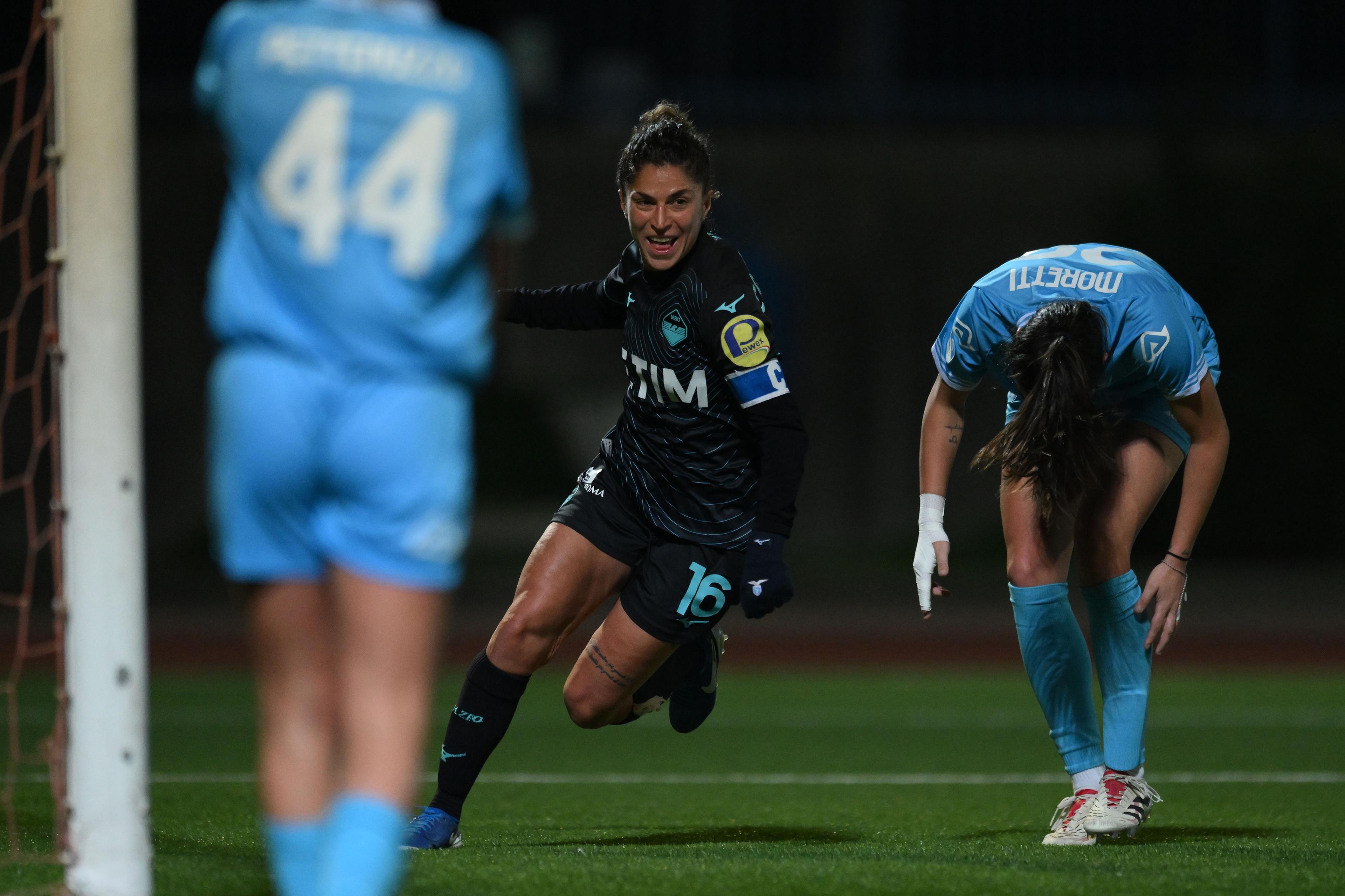 Antonietta Castiello (Lazio Women) ; January 18; 2025 - Football : Italian championship 2024 2025 Femminile ; 15°Day; match between Napoli Women 0-4 Lazio Women at Giuseppe Piccolo Stadium ; Napoli, Italy; ;( photo by aicfoto)(ITALY) [0855]