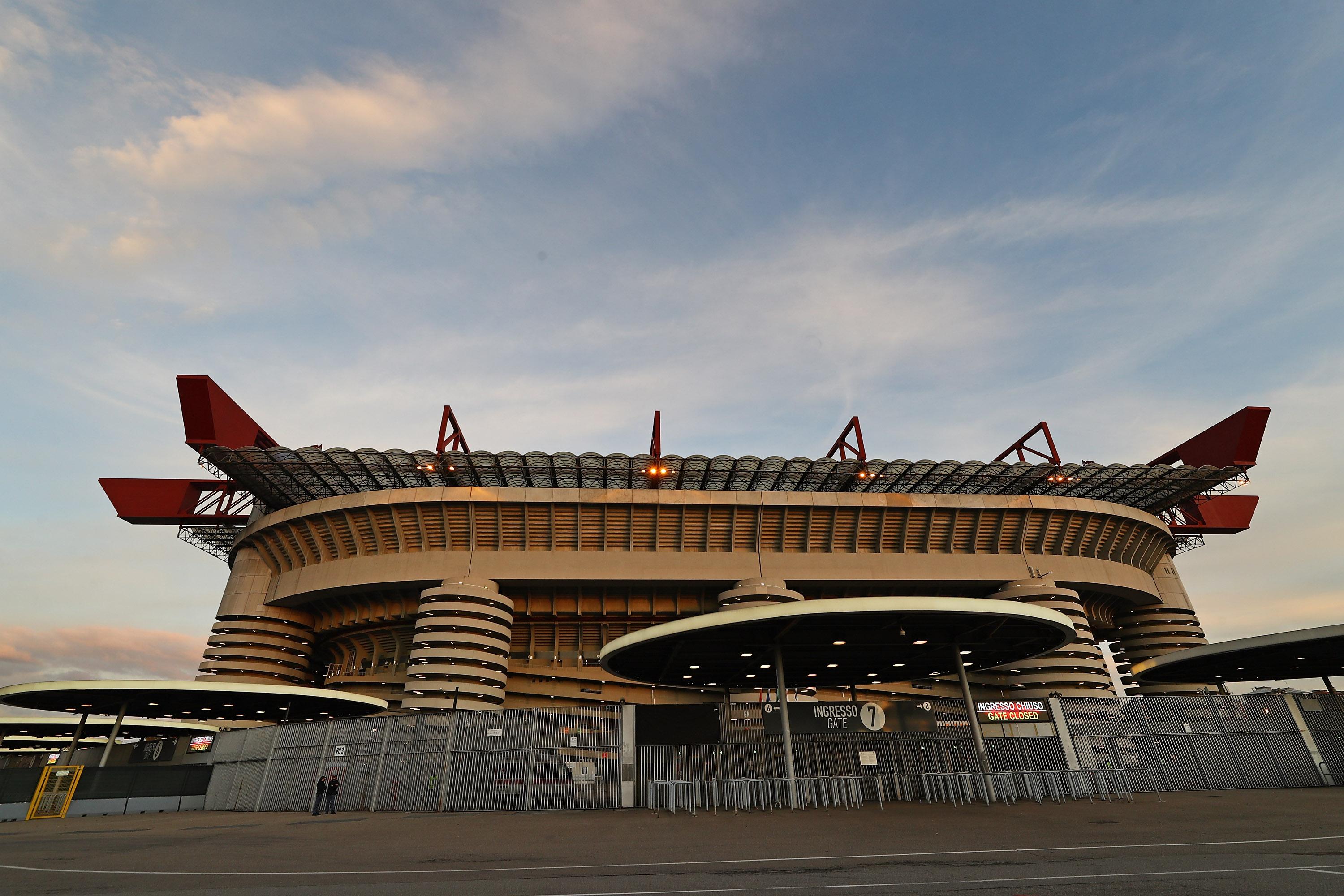 MILAN, ITALY - OCTOBER 05: A general view of the stadium before the Women Serie A match between AC Milan and Juventus at Stadio Giuseppe Meazza on October 5, 2020 in Milan, Italy. (Photo by Marco Luzzani/Getty Images)