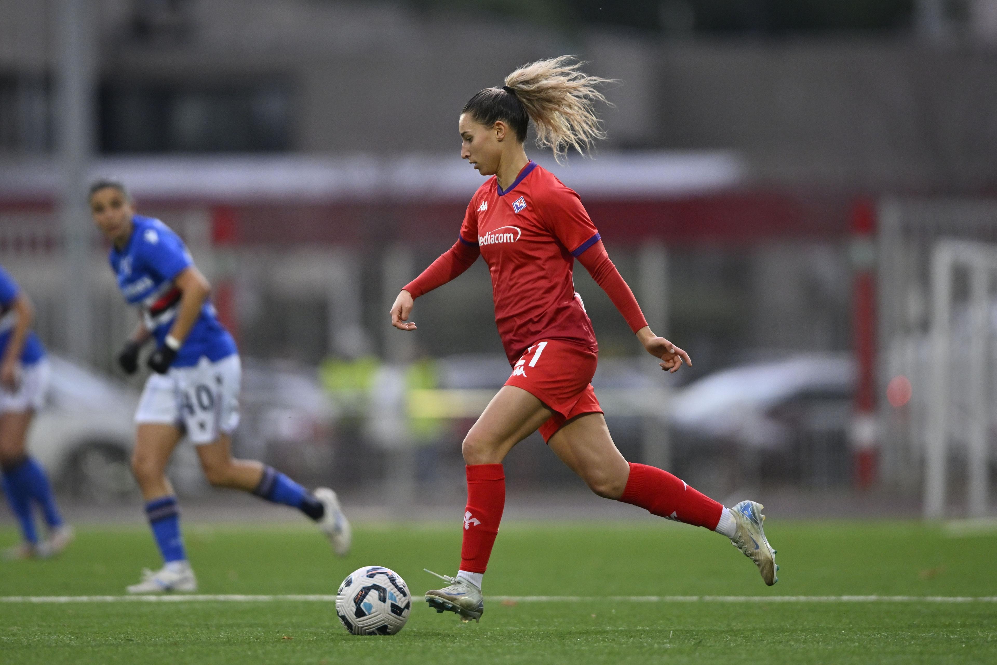 Emma Severini (Fiorentina Women) ; December 7; 2024 - Football : Italian championship 2024 2025 Femminile ; 12°Day; match between Sampdoria Women 1-3 Fiorentina Women at Sciorba Stadium ; Genova, Italy; ;( photo by aicfoto)(ITALY) [0855]
