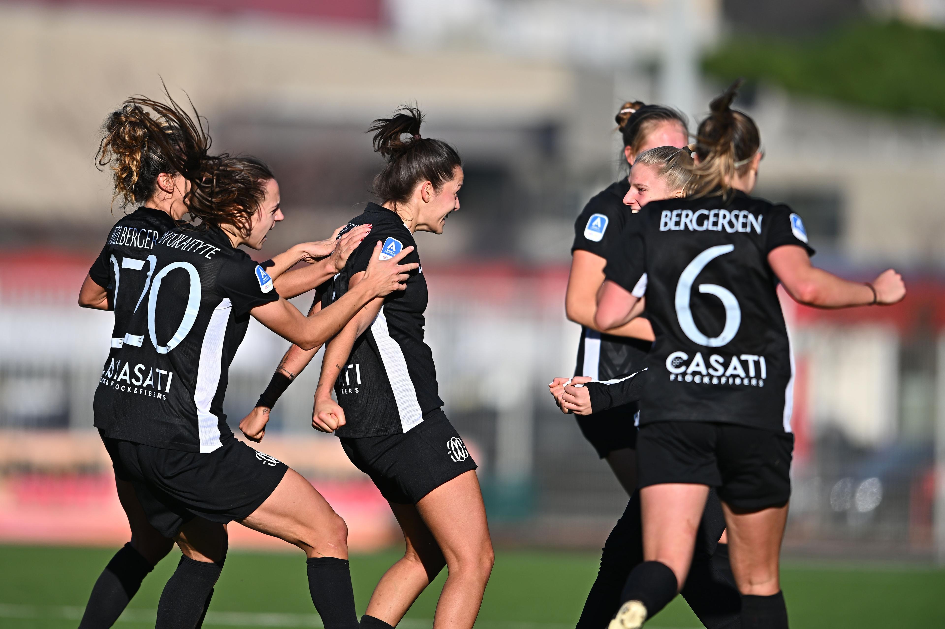 Nadine Nischler (Como Women) ; December 15; 2024 - Football : Italian championship 2024 2025 Femminile ; 13°Day; match between Sampdoria Women 1-2 Como Women at Sciorba Stadium ; Genova, Italy; ;( photo by aicfoto)(ITALY) [0855]
