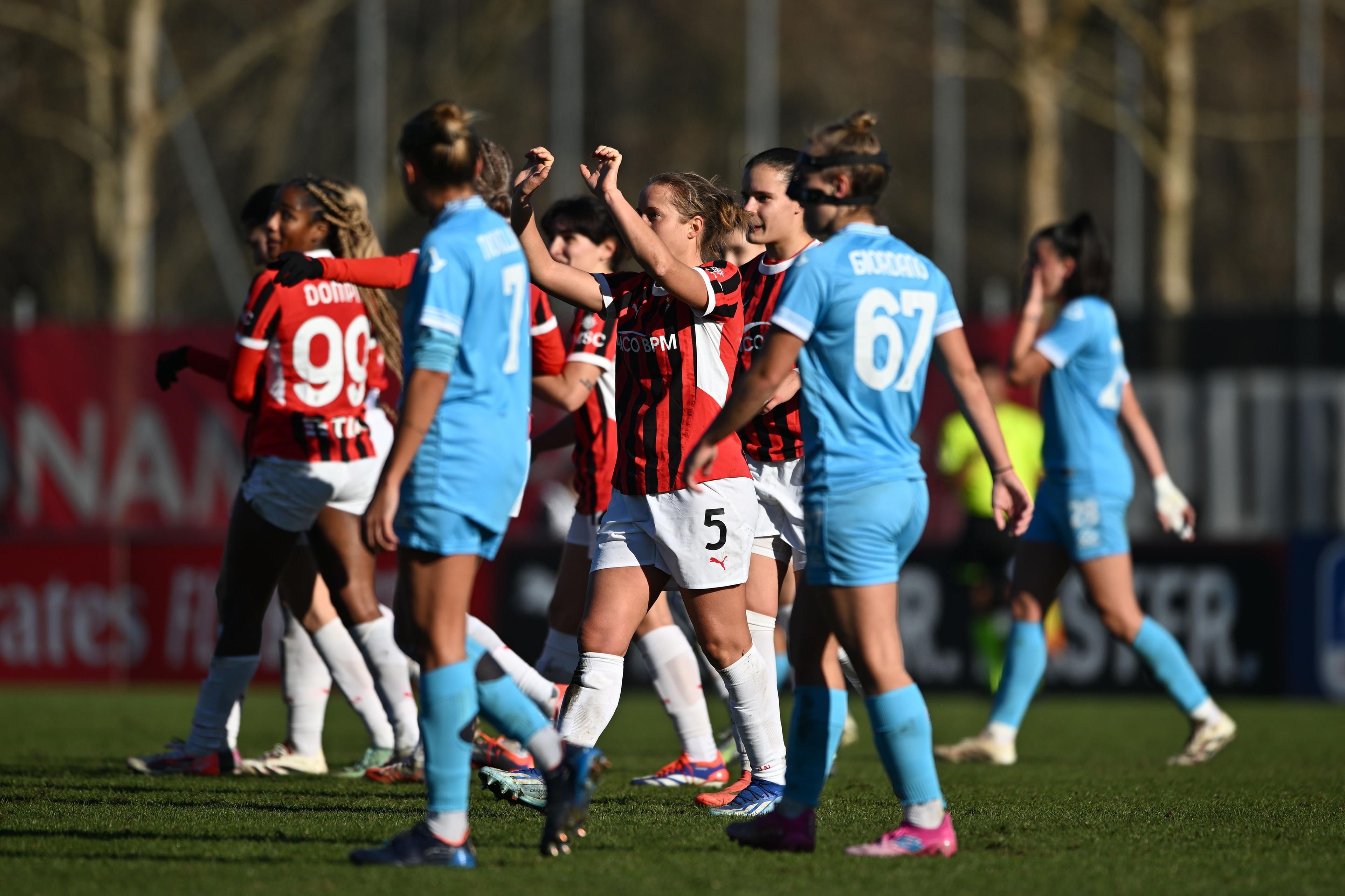 Valentina Cernoia (Milan Women) ; January 12; 2025 - Football : Italian championship 2024 2025 Femminile ; 14°Day ; match between Milan Women 6-0 Napoli Women at Peppino Vismara Stadium ; Milano, Italy; ;( photo by aicfoto)(ITALY) [0855]