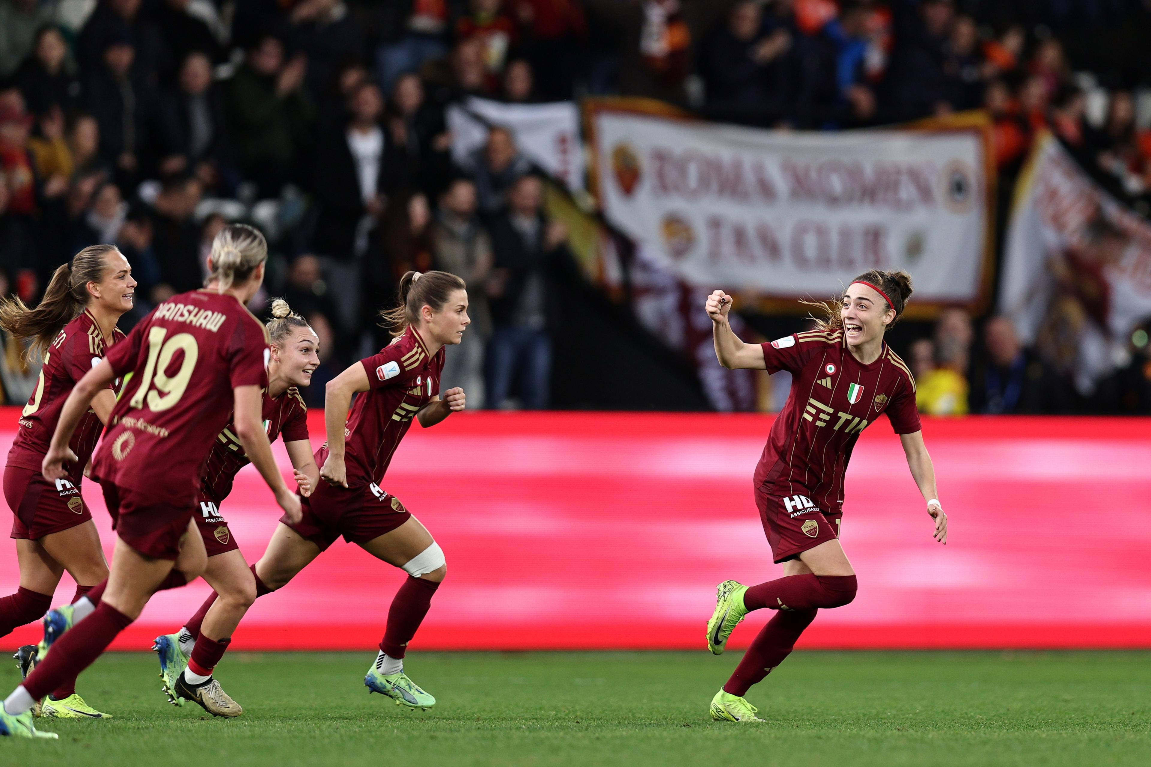 Mf La Spezia 06/01/2025 - Supercoppa Italiana femminile / Roma-Fiorentina / foto Michele Finessi/Image Sport nella foto: esultanza gol Benedetta Glionna