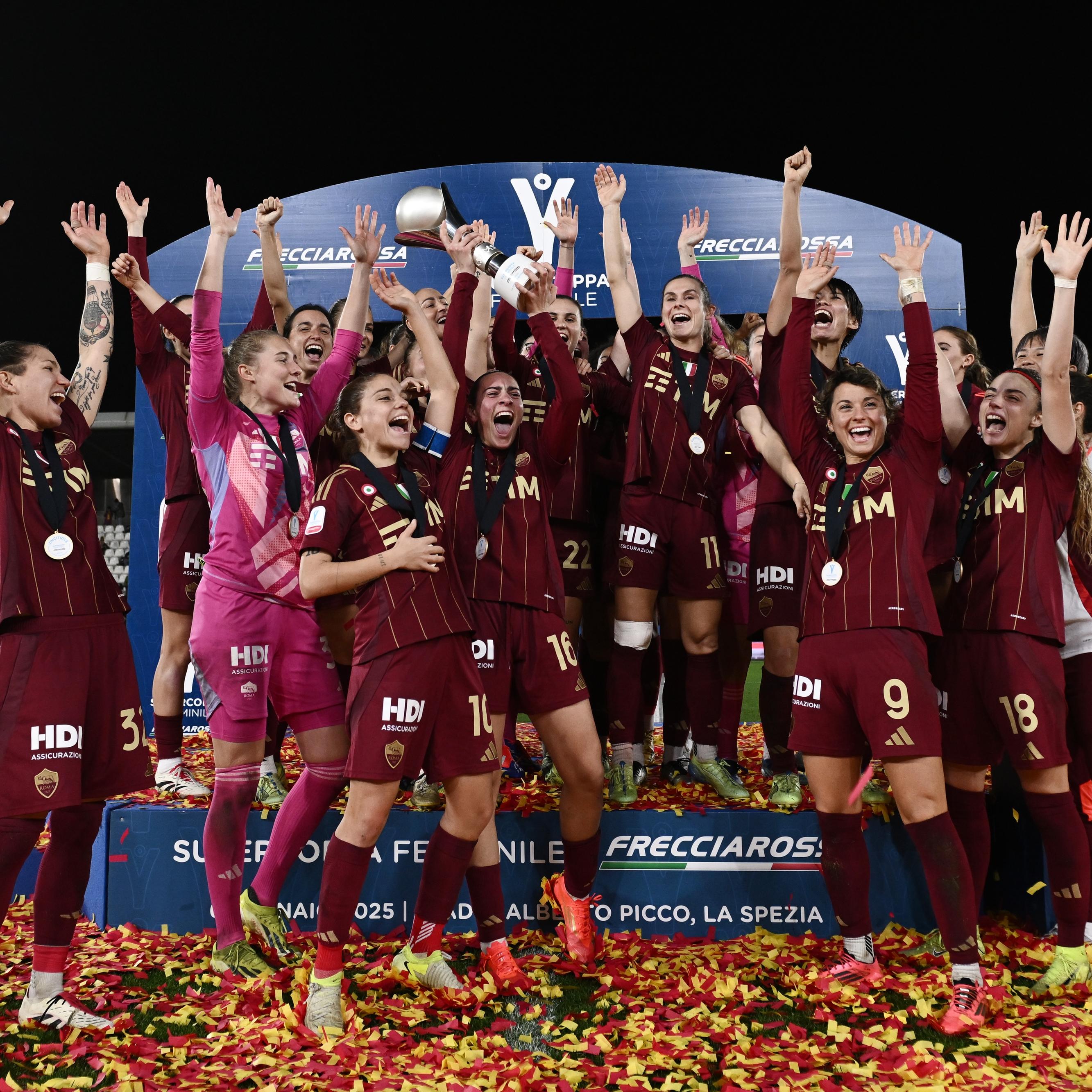 A La Spezia trionfa la Roma: Glionna, Giacinti e Corelli, Fiorentina ko. Alla Viola non basta Janogy, il 2025 delle giallorosse inizia alla grande