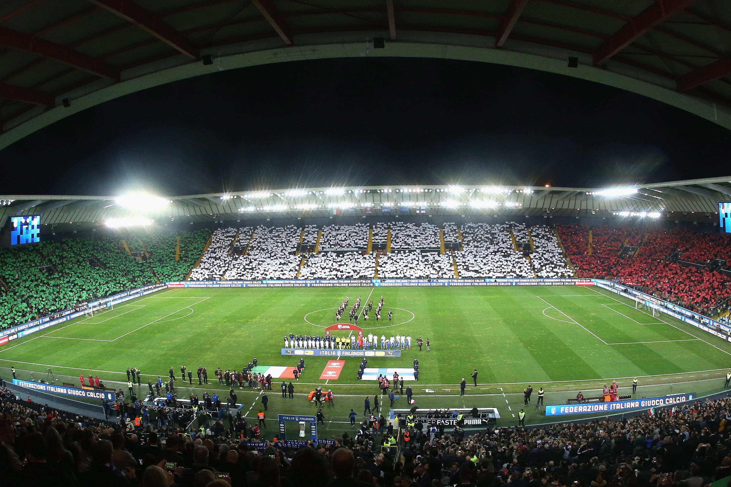 UDINE, ITALY - MARCH 23:  A general view of stadium during the 2020 UEFA European Championships group J qualifying match between Italy and Finland at Stadio Friuli on March 23, 2019 in Udine, Italy.  (Photo by Maurizio Lagana/Getty Images)