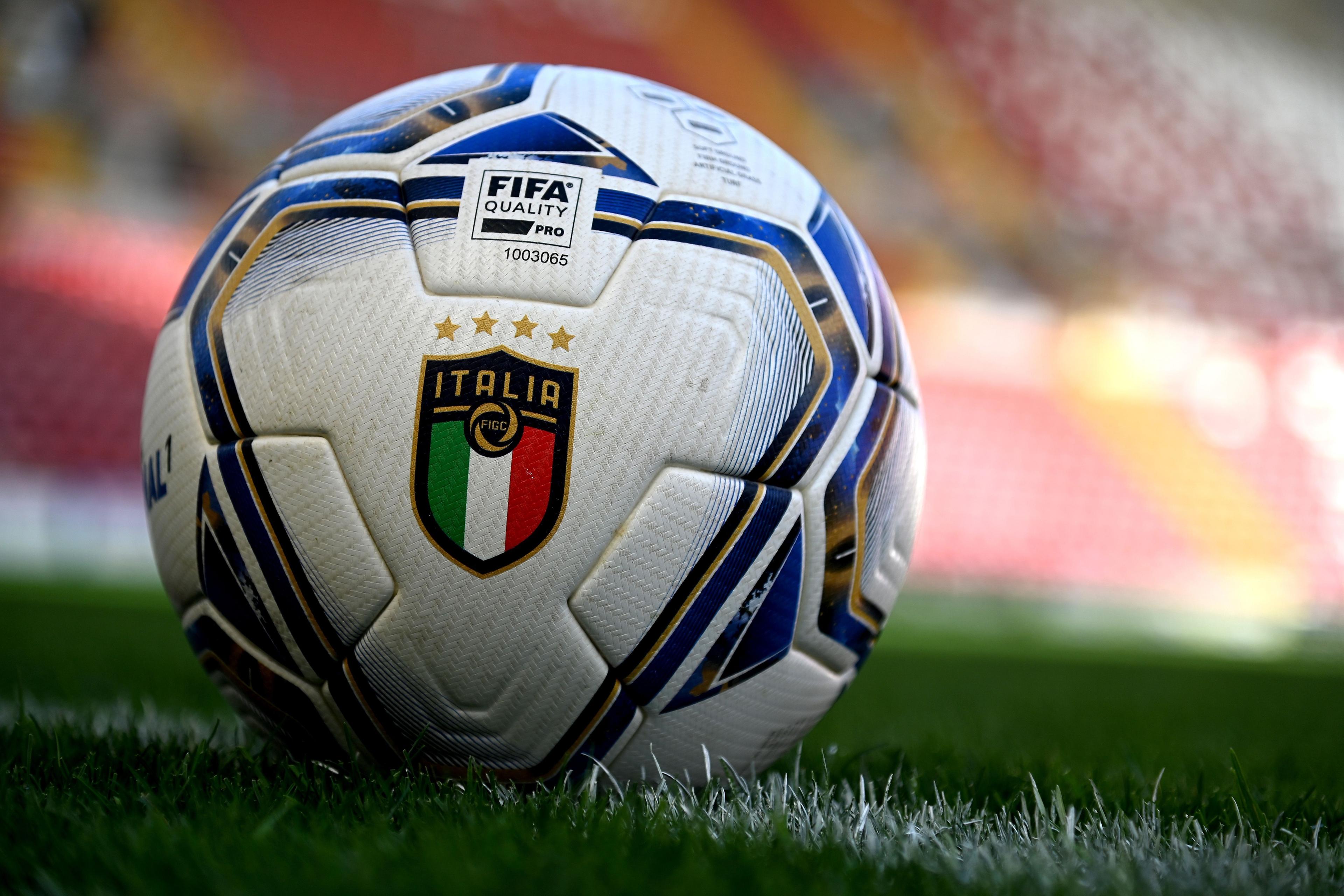 TRIESTE, ITALY - SEPTEMBER 17: Official Puma Ball before the FIFA Women\\'s World Cup 2023 Qualifier group G match between Italy and Moldova at Stadio Nereo Rocco on September 17, 2021 in Trieste , Italy. (Photo by Alessandro Sabattini/Getty Images)