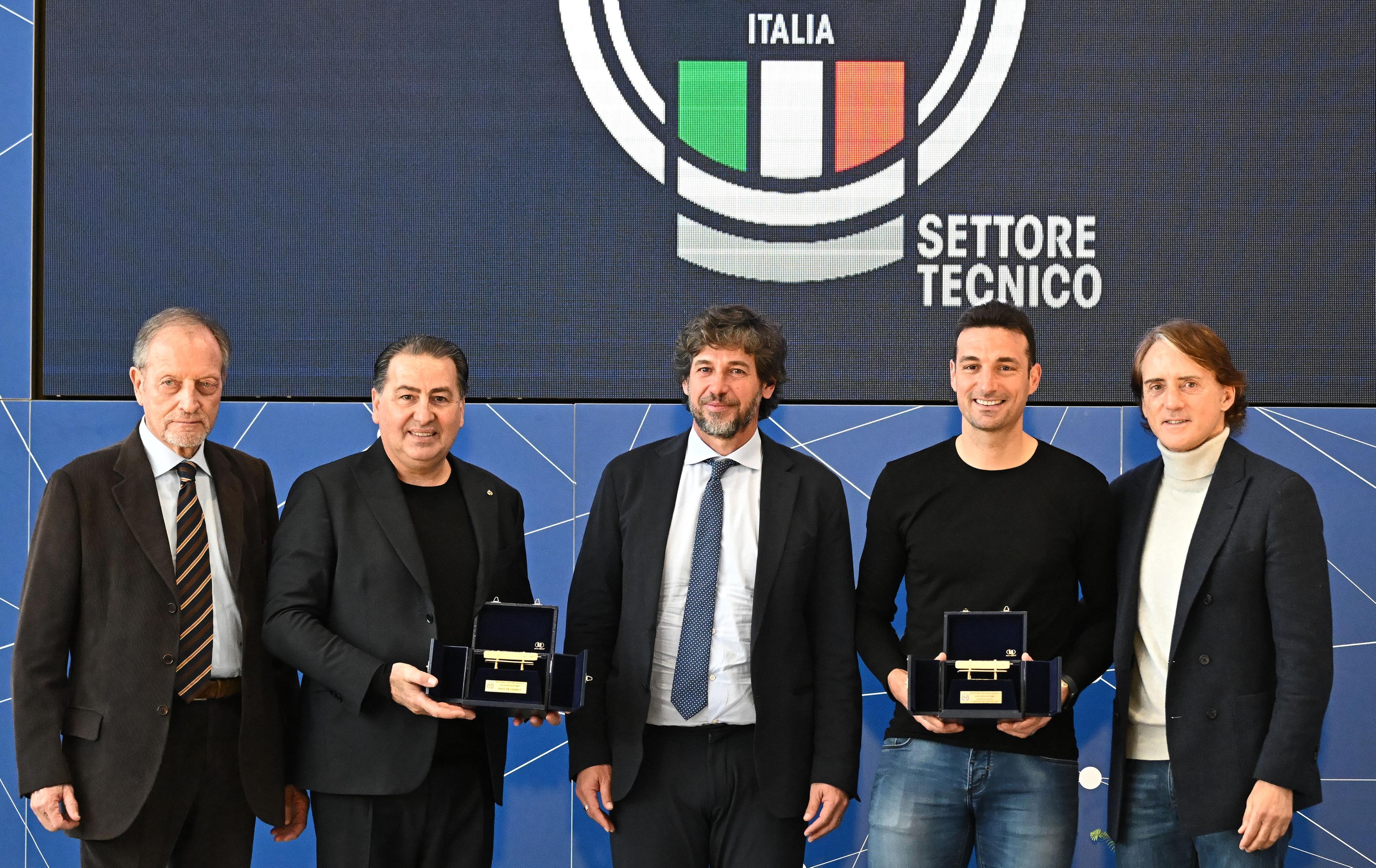 Firenze, Centro Tecnico Federale di Coverciano, la trentunesima edizione della Panchina d’oro Foto Claudio Giovannini