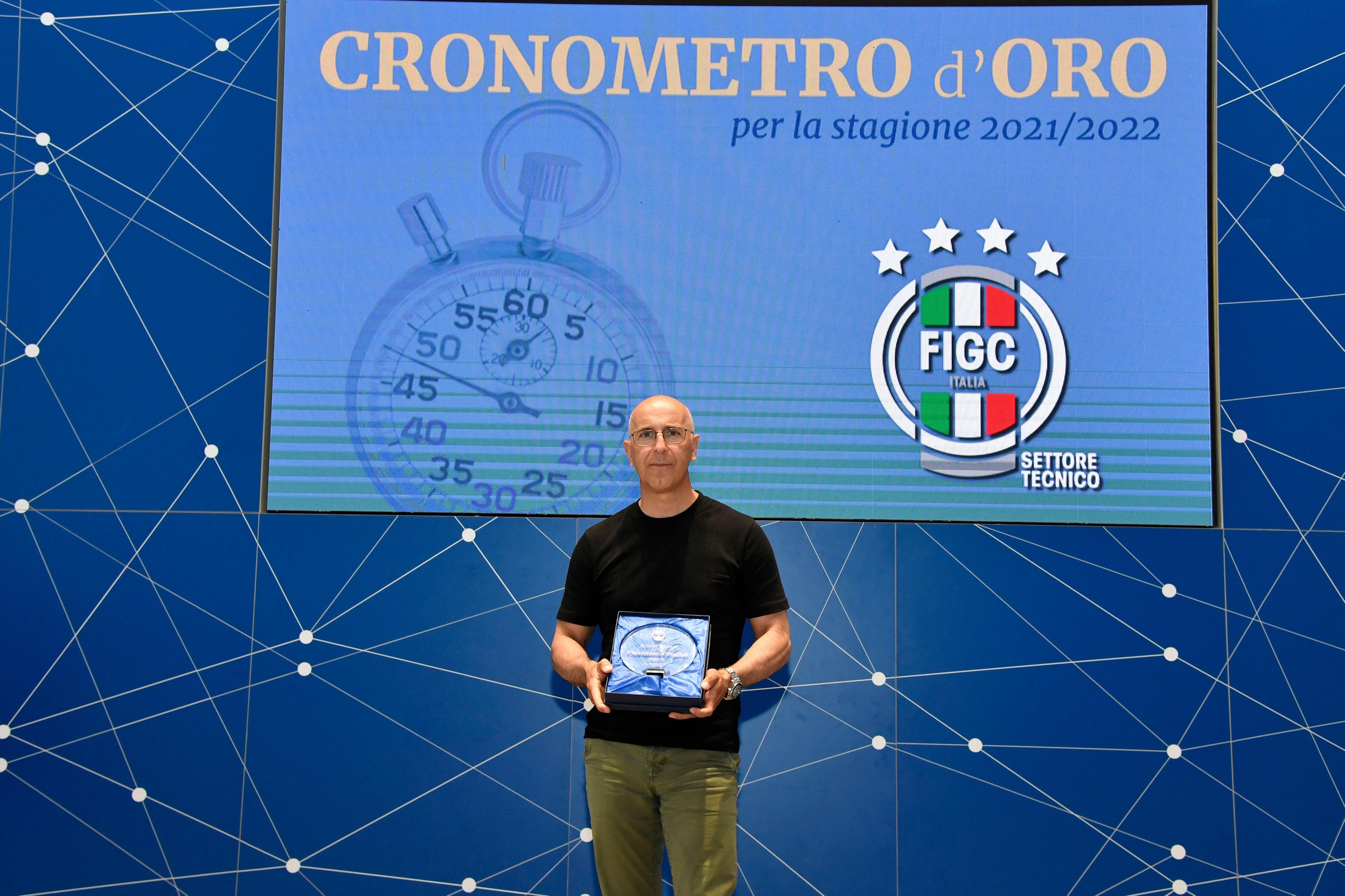 Cronometro d'oro 2023. Nella foto: vincitore Serie B - Marco Antonio Ferrone Firenze, 08 05 2023
