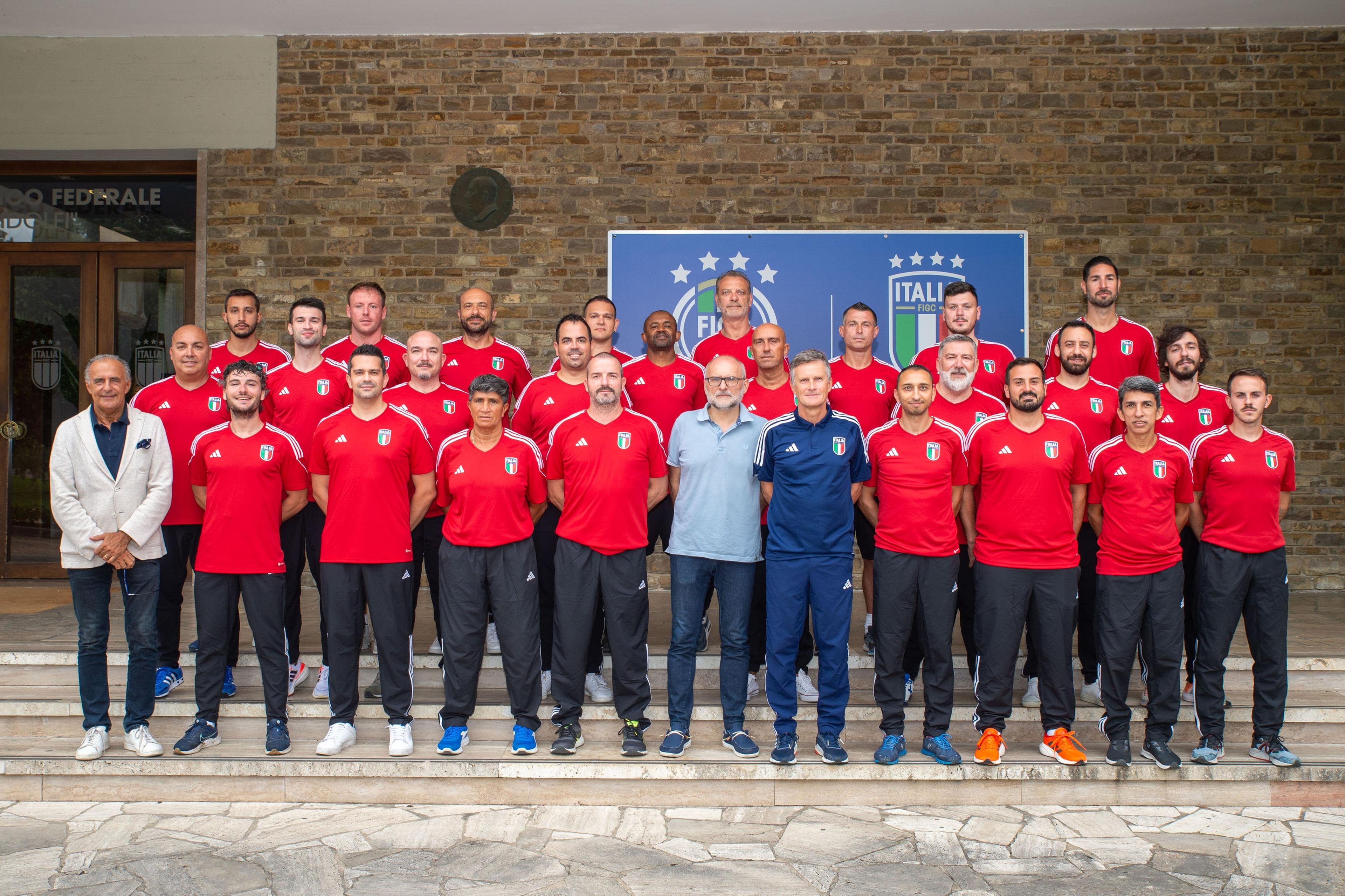 Foto di gruppo del corso allenatori Calcio a 5