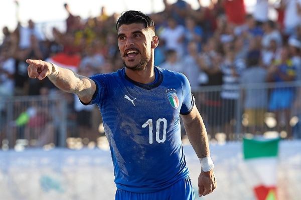 ALGHERO, SARDINIA - SEPTEMBER 08: Euro Beach Soccer League Superfinal 2018 at Lungomare Barcellona on September 08 in Alghero, Sardinia.  (Photo by Manuel Queimadelos)