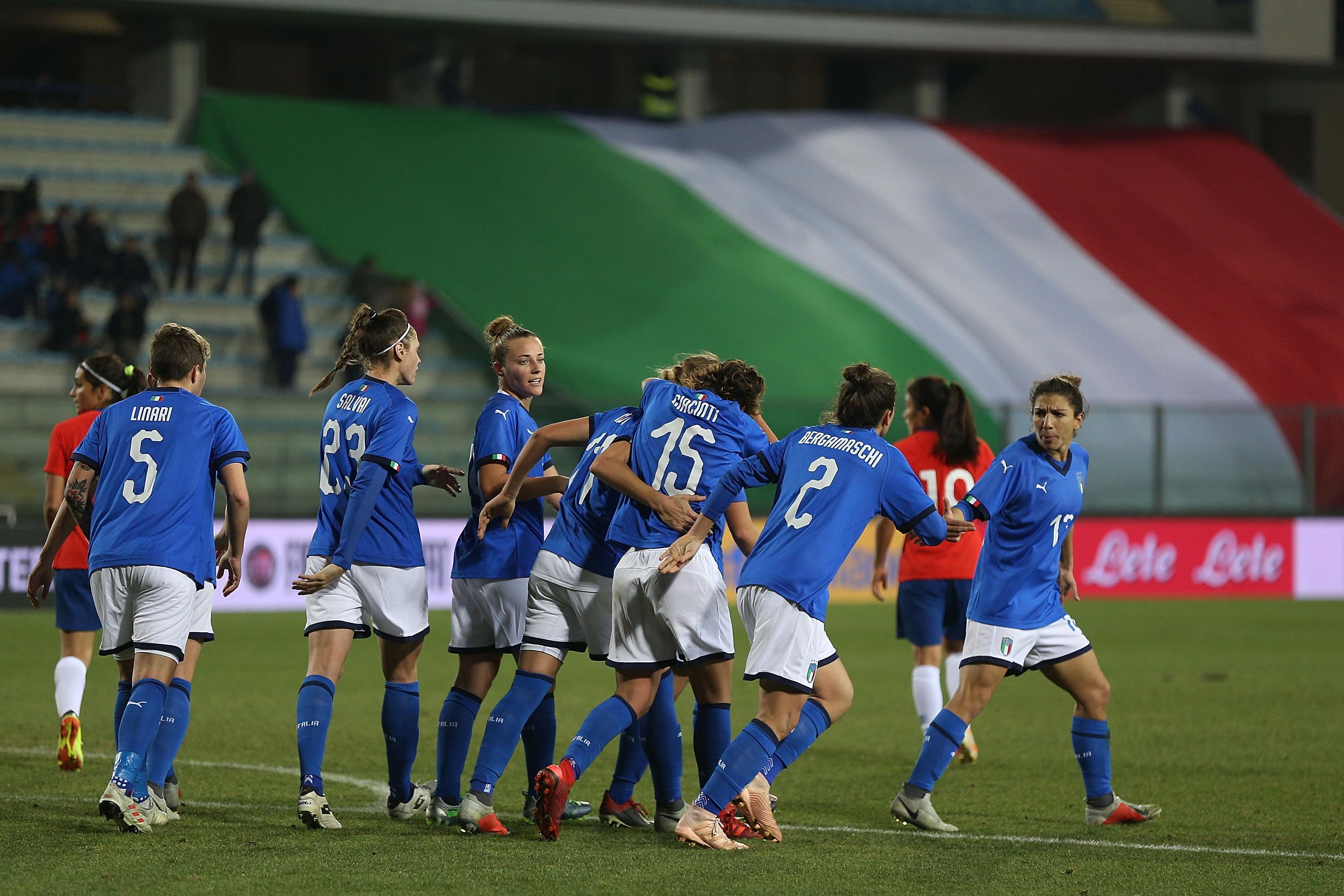 during the International Friendly match between Italy Women and Chile Women on January 18, 2019 in Empoli, Italy.