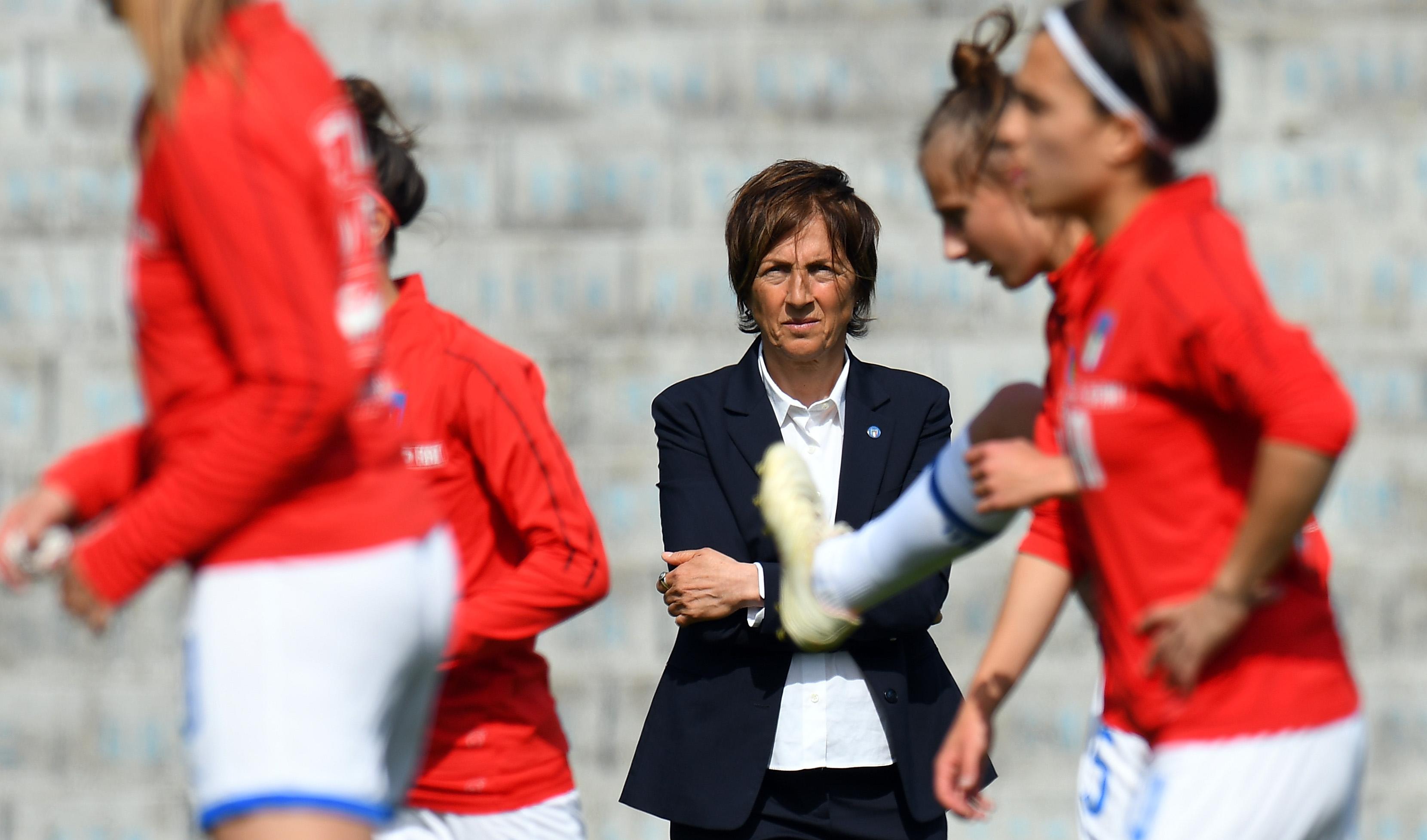 PISTOIA, ITALY - MARCH 27: during the UEFA Elite Round match between Italy Women U17 and Denmark Women U17 on March 27, 2019 in Pistoia, Italy. (Photo by Alessandro Sabattini/Getty Images)