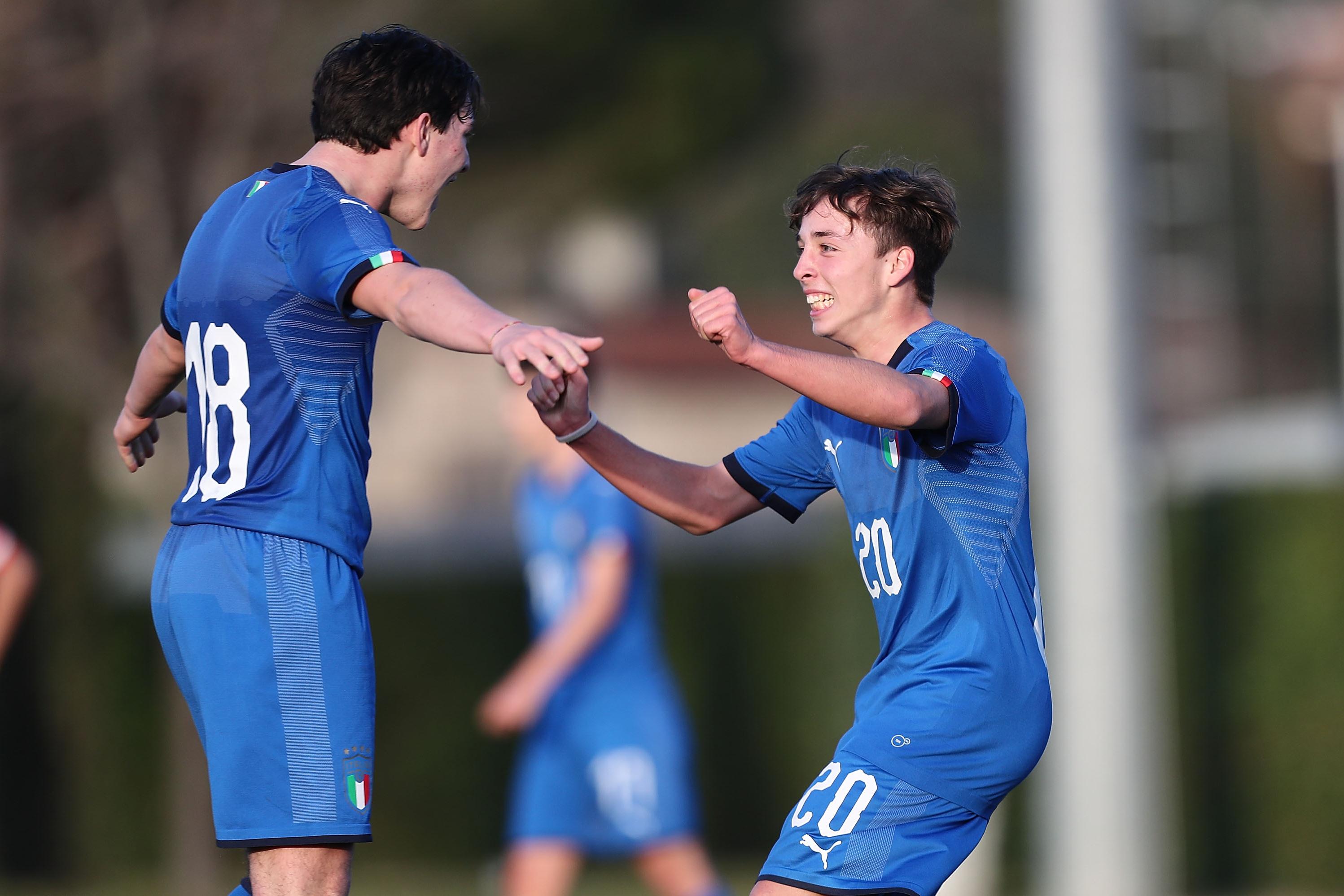 during the International Friendly match between Italy U15 and Turkey U15 at Centro Tecnico Federale di Coverciano on February 12, 2019 in Florence, Italy.