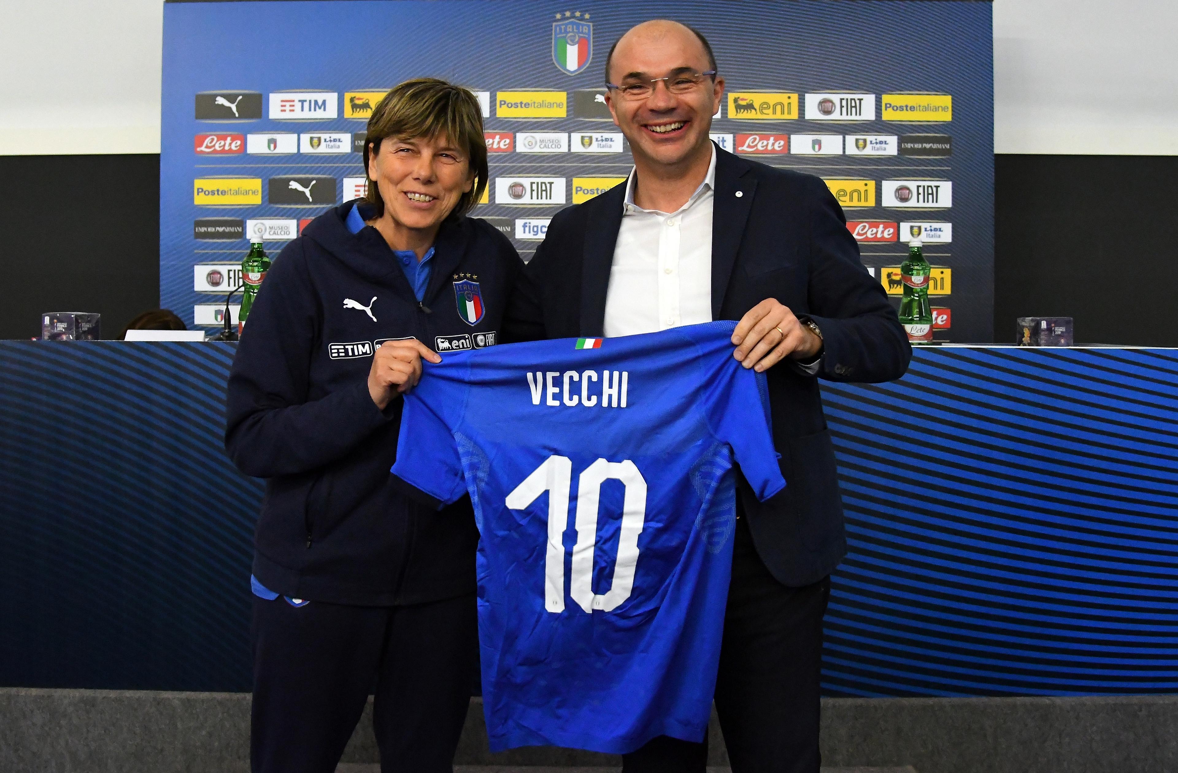 REGGIO NELL'EMILIA, ITALY - APRIL 08: during the Italy Women Press Conference at Mapei Stadium - Città del Tricolore on April 8, 2019 in Reggio nell'Emilia, Italy (Photo by Alessandro Sabattini/Getty Images)