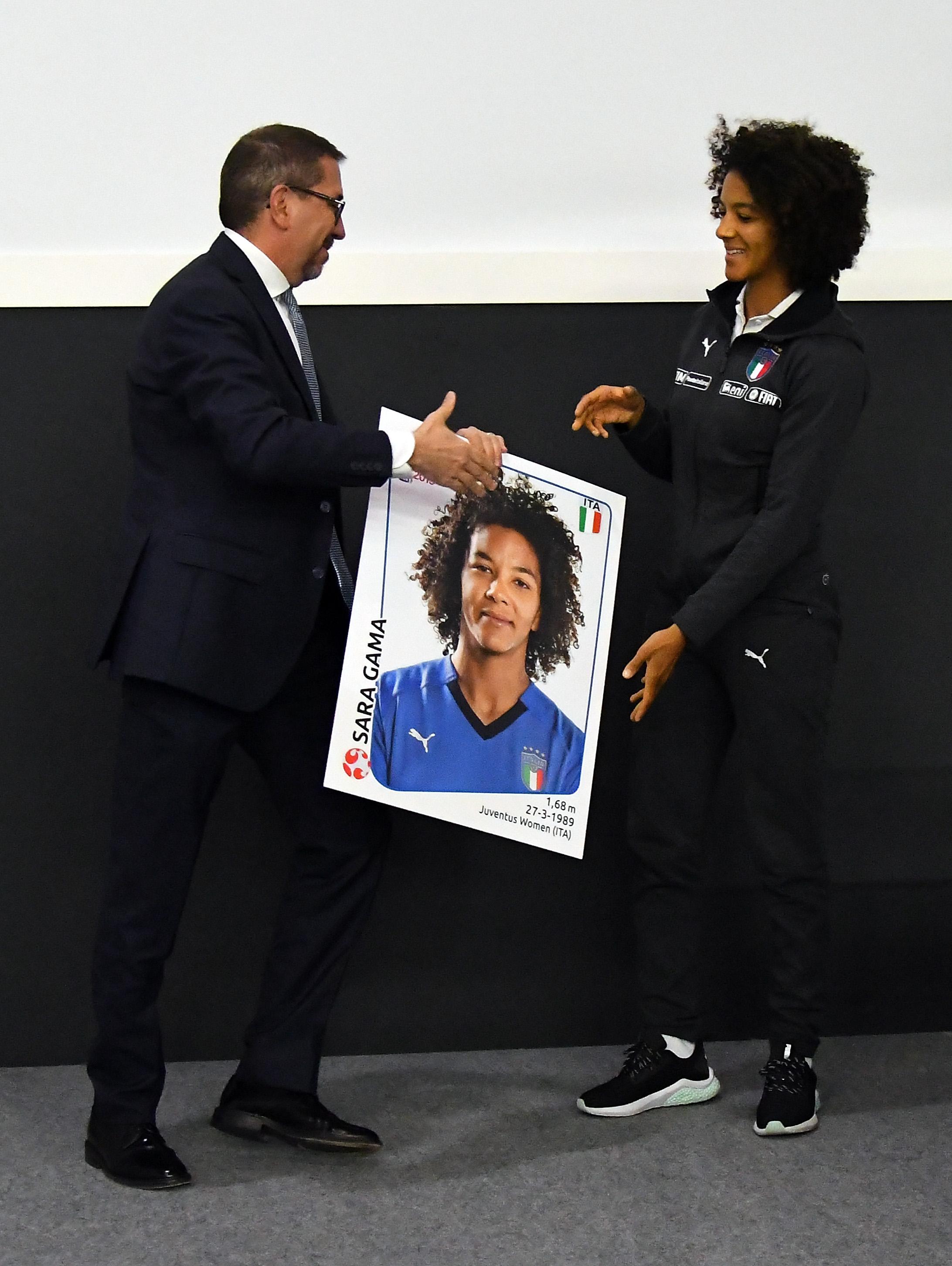 REGGIO NELL'EMILIA, ITALY - APRIL 08: during the Italy Women Press Conference at Mapei Stadium - Città del Tricolore on April 8, 2019 in Reggio nell'Emilia, Italy (Photo by Alessandro Sabattini/Getty Images)