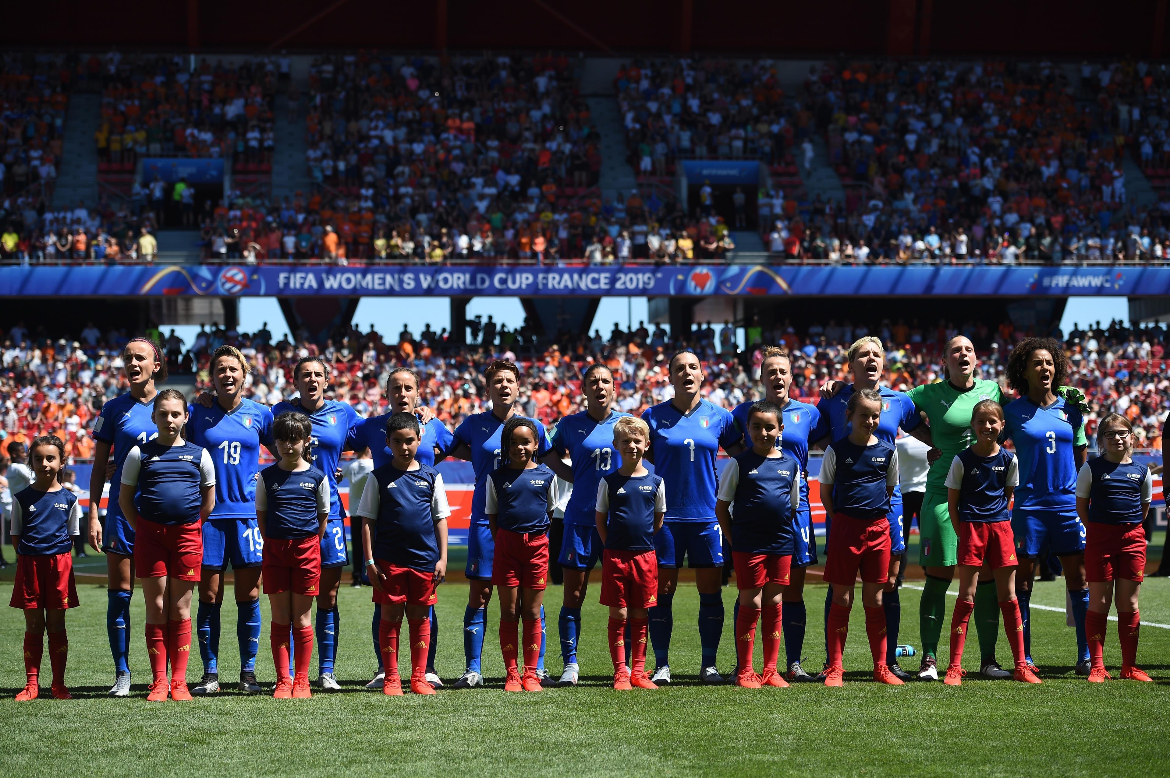 VALENCIENNES, FRANCE - JUNE 29: Atmosphere during the 2019 FIFA Women's World Cup France Quarter Final match between Italy and and Netherlands at Stade du Hainaut on June 29, 2019 in Valenciennes, France. (Photo by Tullio M. Puglia/Getty Images)