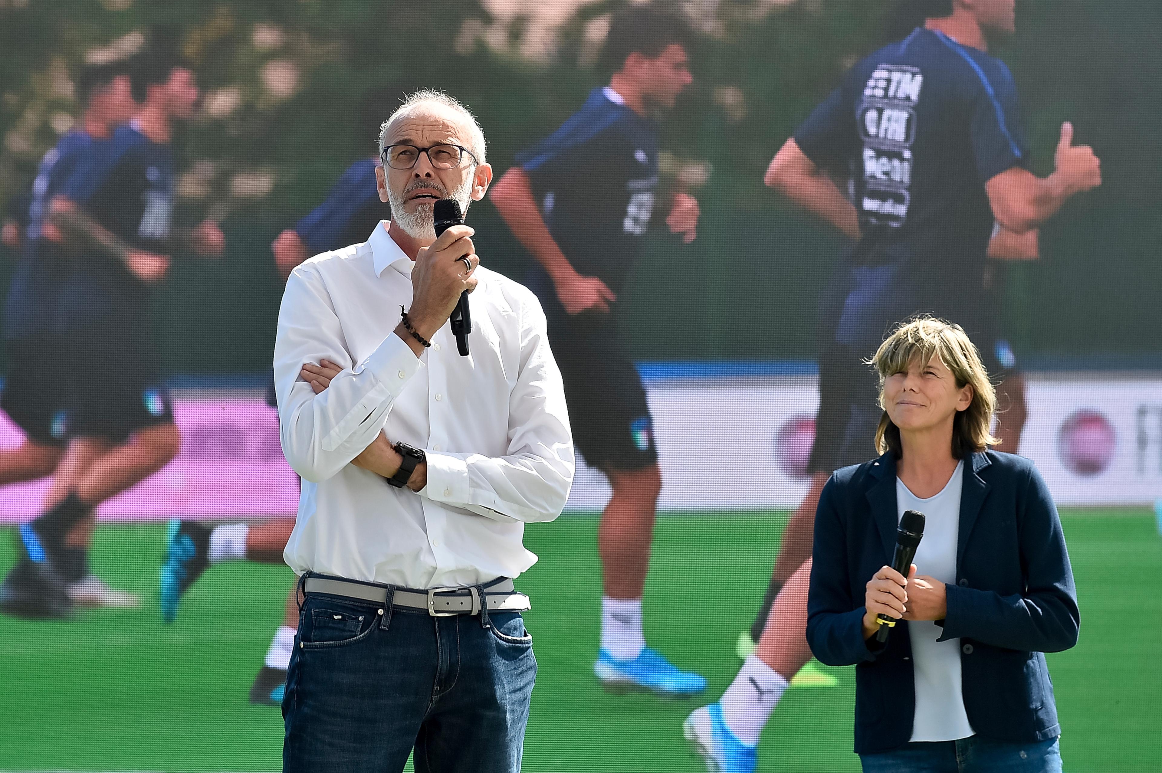 Foto LaPresse/Nicolò Campo 12/09/2019 Firenze (Italia) Motori Presentazione new 500x Sport Nella foto: Paolo Nicolato, Milena Bertolini Photo LaPresse / Nicolò Campo 12/9/2019 Florence (Italy) Automotive Presentation of new 500x Sport In the picture: Paolo Nicolato, Milena Bertolini