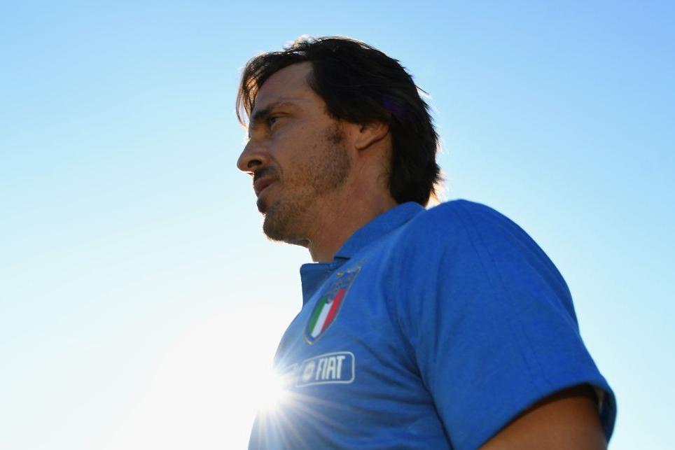 VERONA, ITALY - SEPTEMBER 05:  Daniele Franceschini head coach of Italy U20  looks on during the U20 8 Nations Tournament match between Italy and Poland on September 5, 2019 in Caldiero near Verona, Italy.  (Photo by Alessandro Sabattini/Getty Images)