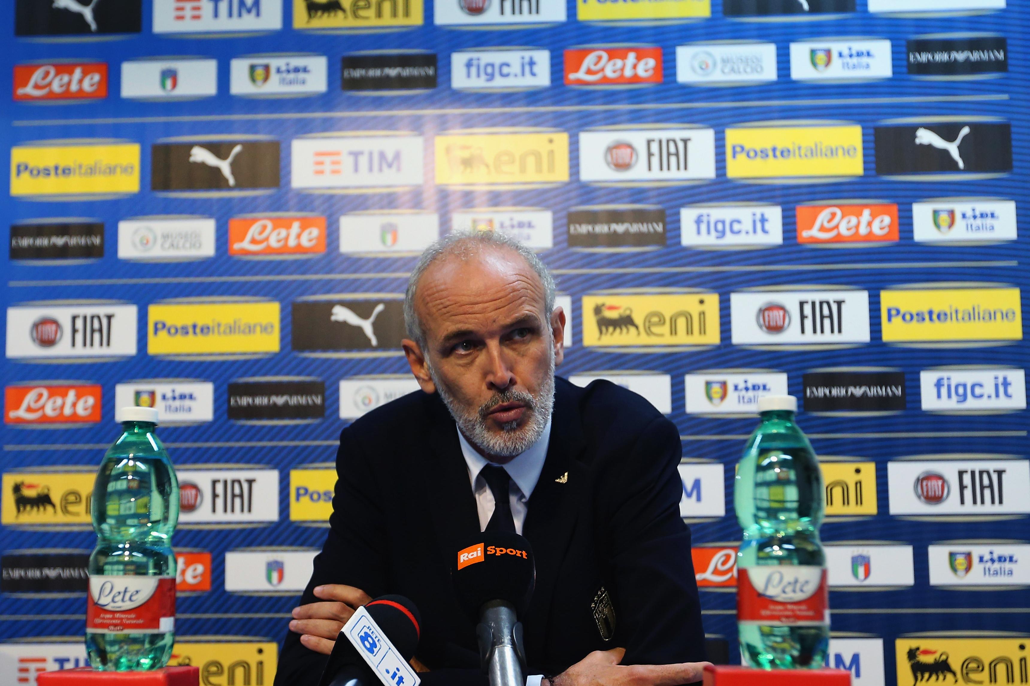 CASTEL DI SANGRO, ITALY - SEPTEMBER 10:  Italy U21 head coach Paolo Nicolato looks on during the UEFA European Under 21 championship qualifying match between Italy U21 and Luxemburg U21 at Teofilo Patini on September 10, 2019 in Castel Di Sangro, Italy.  (Photo by Paolo Bruno/Getty Images)