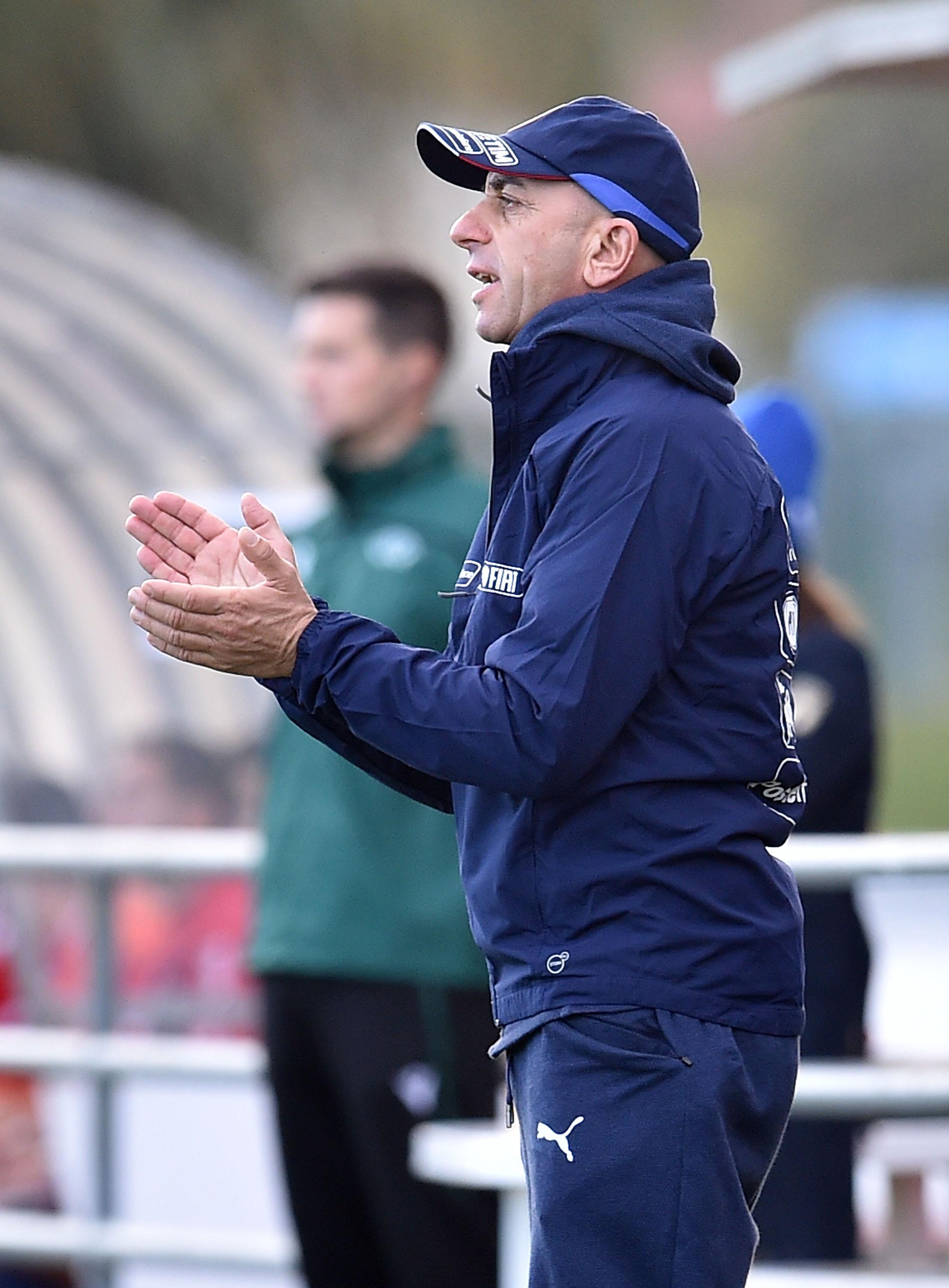 MISANO ADRIATICO, ITALY - NOVEMBER 13: Alberto Bollini head coach of Italy U19 during the UEFA European Under-19 Championship qualifying round match between Italy U19 v Malta U19 on November 13, 2019 in Misano Adriatico, Italy. (Photo by Giuseppe Bellini/Getty Images)
