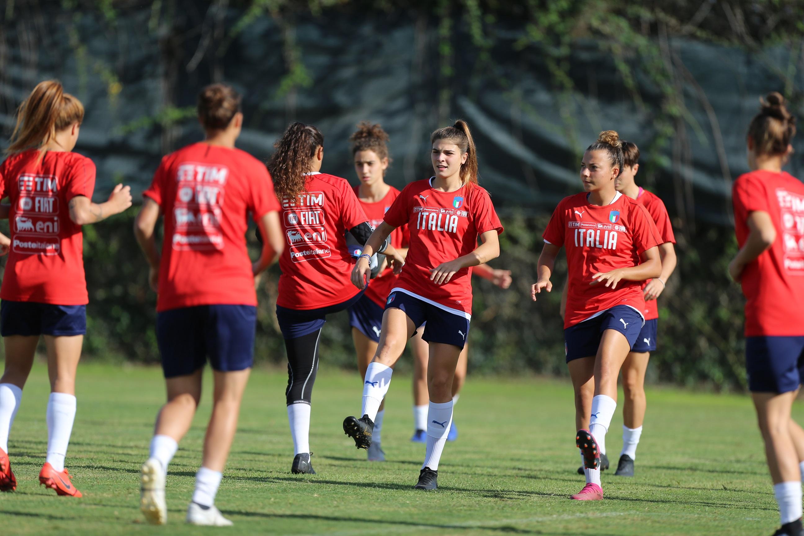 ROME, ITALY - OCTOBER 01: Italy Women U23 Training Session on October 1, 2019 in Rome, Italy. (Photo by pb; 2:85:8:/Getty Images)