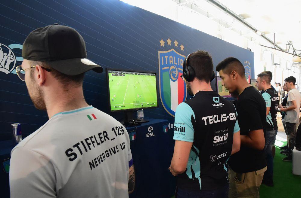 MILAN, ITALY - SEPTEMBER 30: Atmosphere during the Italy eFootball Pro Evolution Soccer 2020 Team Selection at BASE Milano on September 30, 2019 in Milan, Italy. (Photo by Pier Marco Tacca/Getty Images)