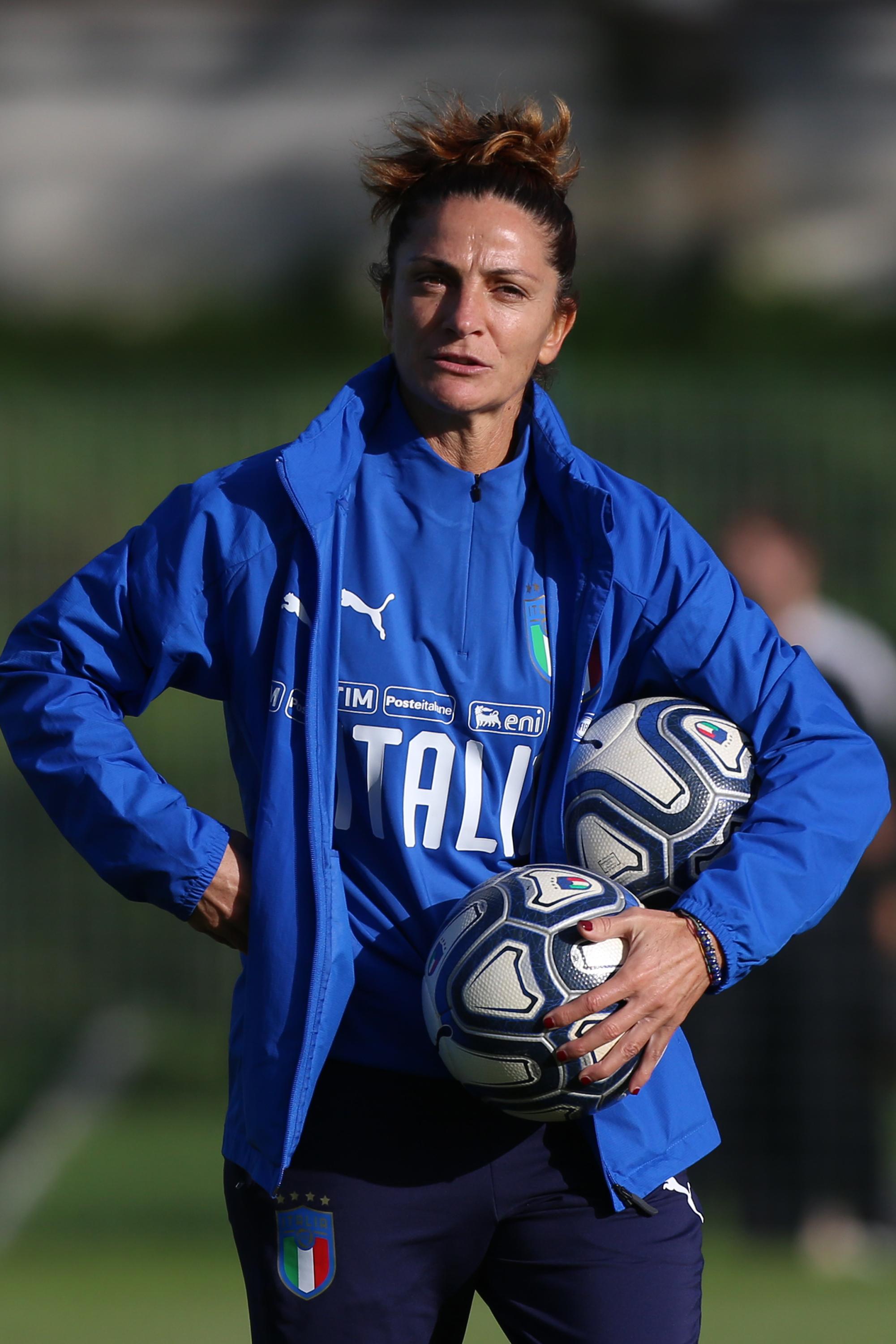 ROME, ITALY - NOVEMBER 6: Patrizia Panico during the frendly match between Italy U15 and AS Roma U15 on NOVEMBER 6, 2019 in Rome, Italy. (Photo by Paolo Bruno/Getty Images)