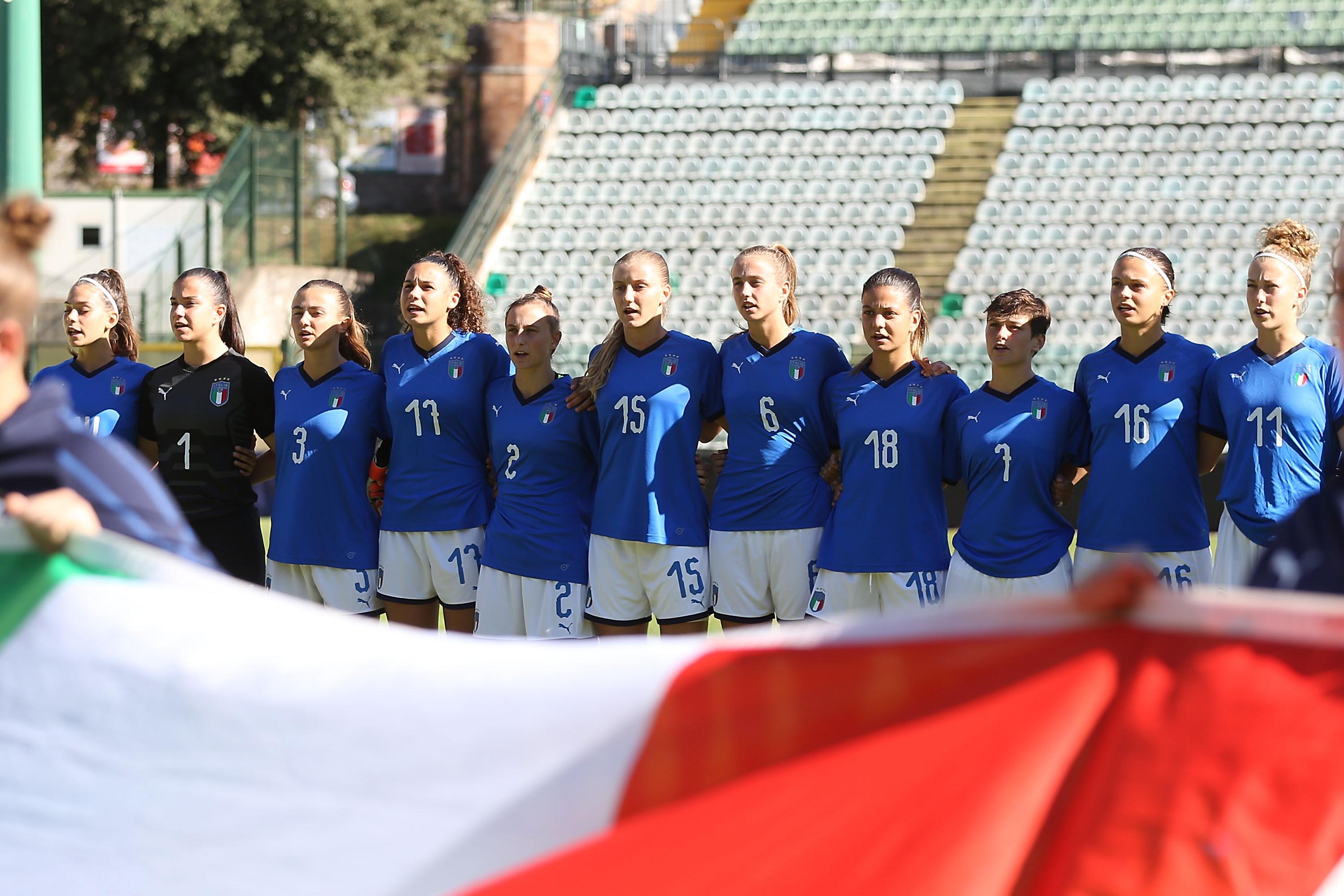 during the UEFA European Women\\'s Under-19 Qualifying Round Group 8 match between Italy U19 and Russia U19 at Stadio Artemio Franchi on October 8, 2019 in Siena, Italy.