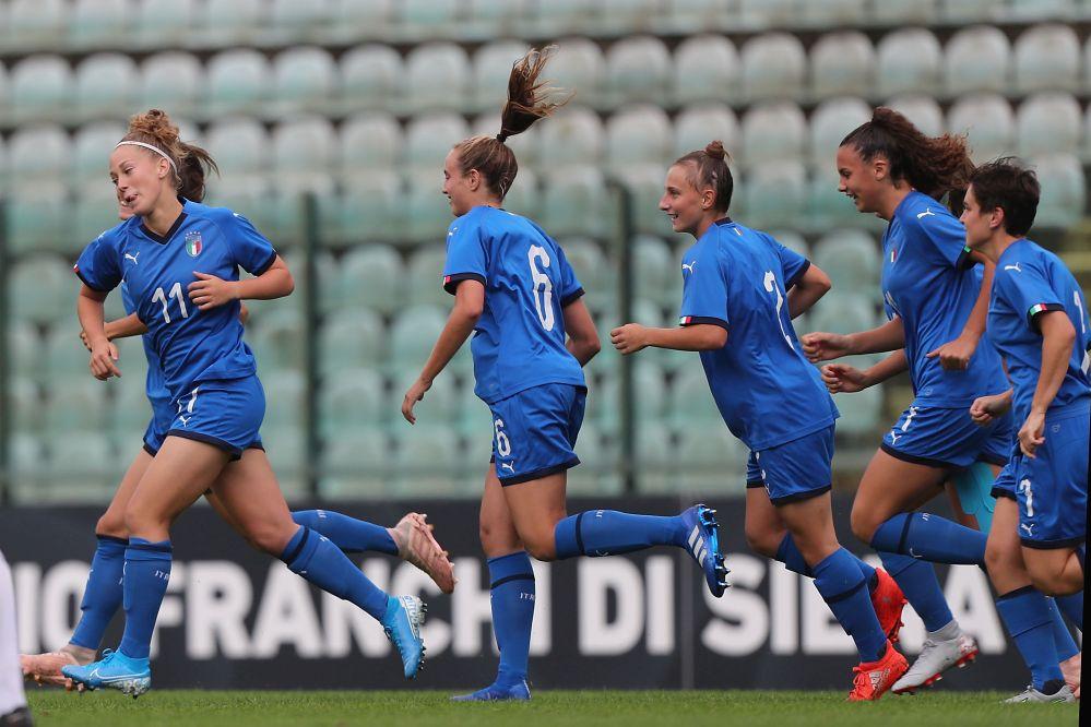 during the UEFA European Women\\'s Under-19 Qualifying Round Group 8 match between Italy U19 and Estonia U19 at Stadio Artemio Franchi on October 2, 2019 in Siena, Italy.