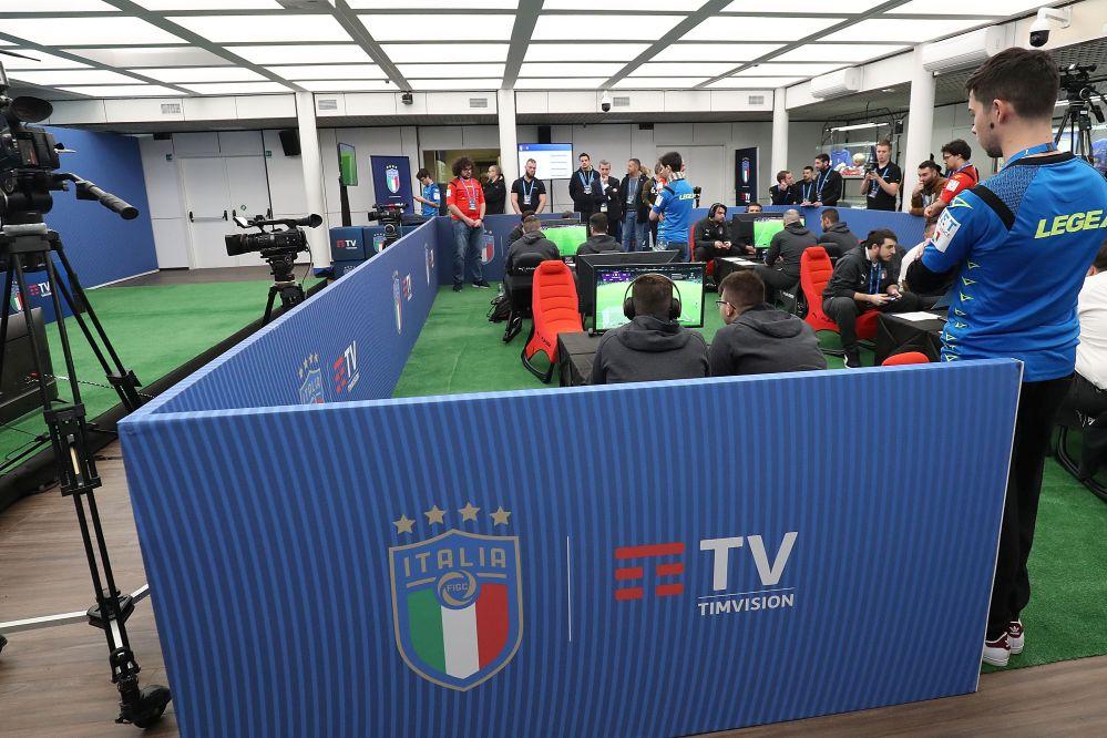 during the FIGC eSport National Team \\'eNazionale Timvision\\' Unveiling at Centro Tecnico Federale di Coverciano on January 18, 2020 in Florence, Italy.
