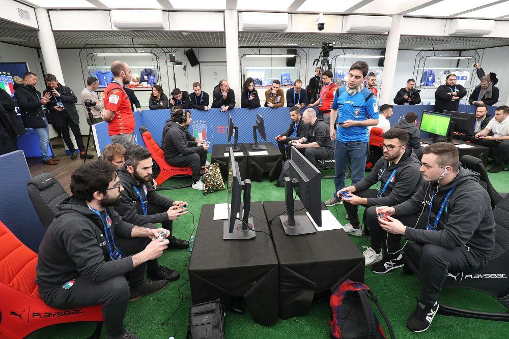 during the FIGC eSport National Team 'eNazionale Timvision' Unveiling at Centro Tecnico Federale di Coverciano on January 18, 2020 in Florence, Italy.
