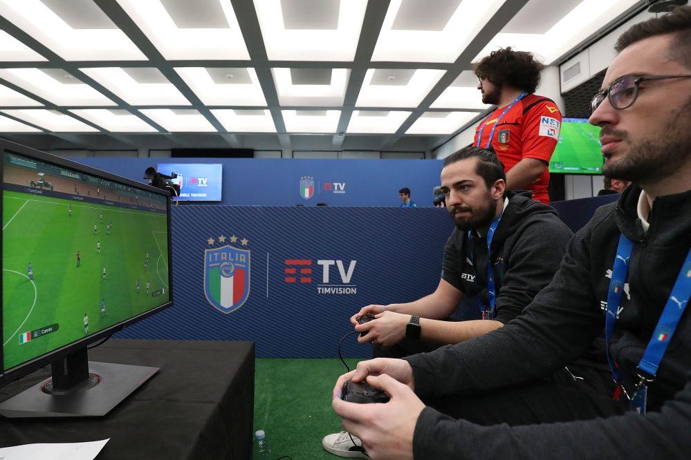 during the FIGC eSport National Team \\'eNazionale Timvision\\' Unveiling at Centro Tecnico Federale di Coverciano on January 18, 2020 in Florence, Italy.