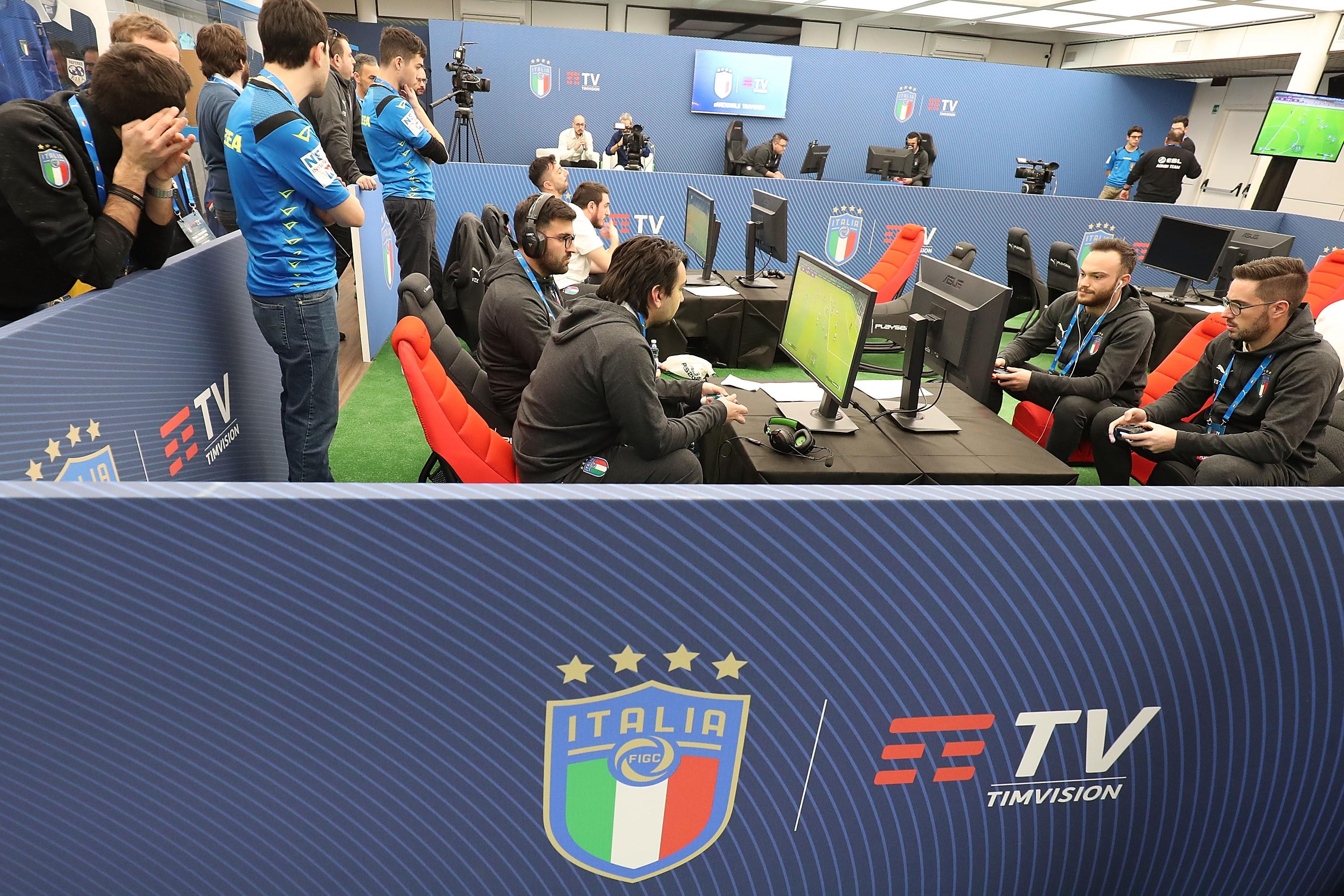 during the FIGC eSport National Team \\'eNazionale Timvision\\' Unveiling at Centro Tecnico Federale di Coverciano on January 19, 2020 in Florence, Italy.
