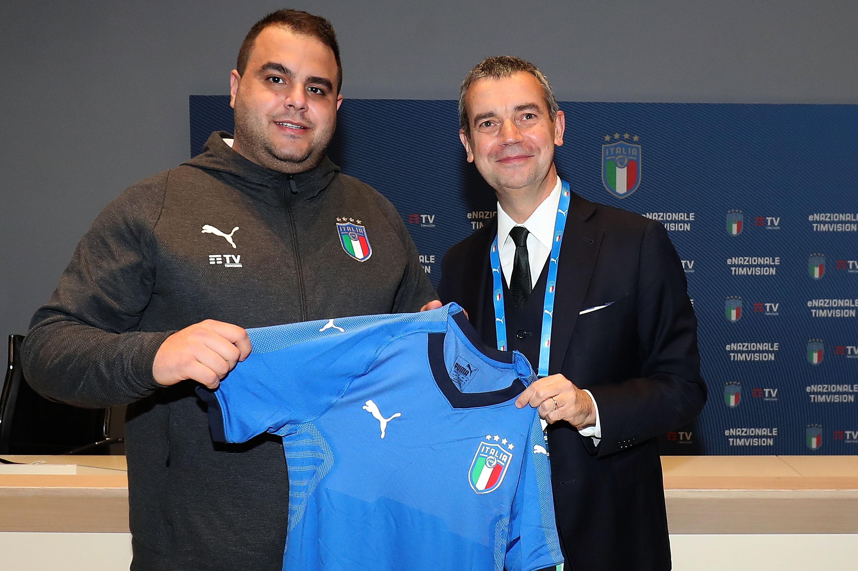 during the FIGC eSport National Team 'eNazionale Timvision' Unveiling at Centro Tecnico Federale di Coverciano on January 19, 2020 in Florence, Italy.