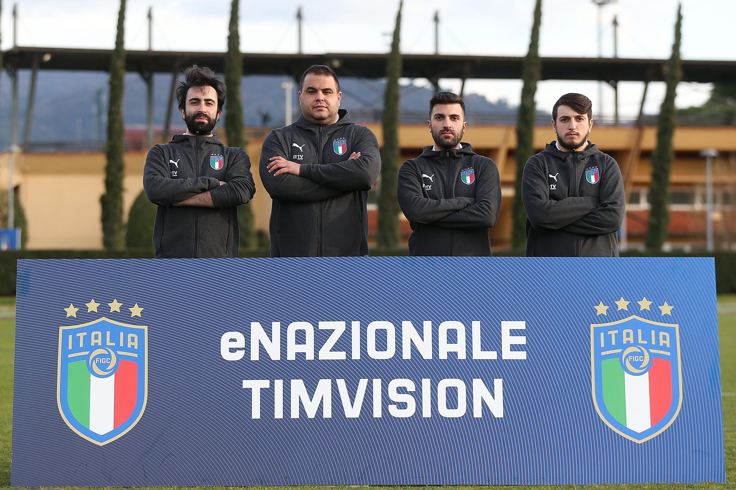 during the FIGC eSport National Team 'eNazionale Timvision' Unveiling at Centro Tecnico Federale di Coverciano on January 19, 2020 in Florence, Italy.