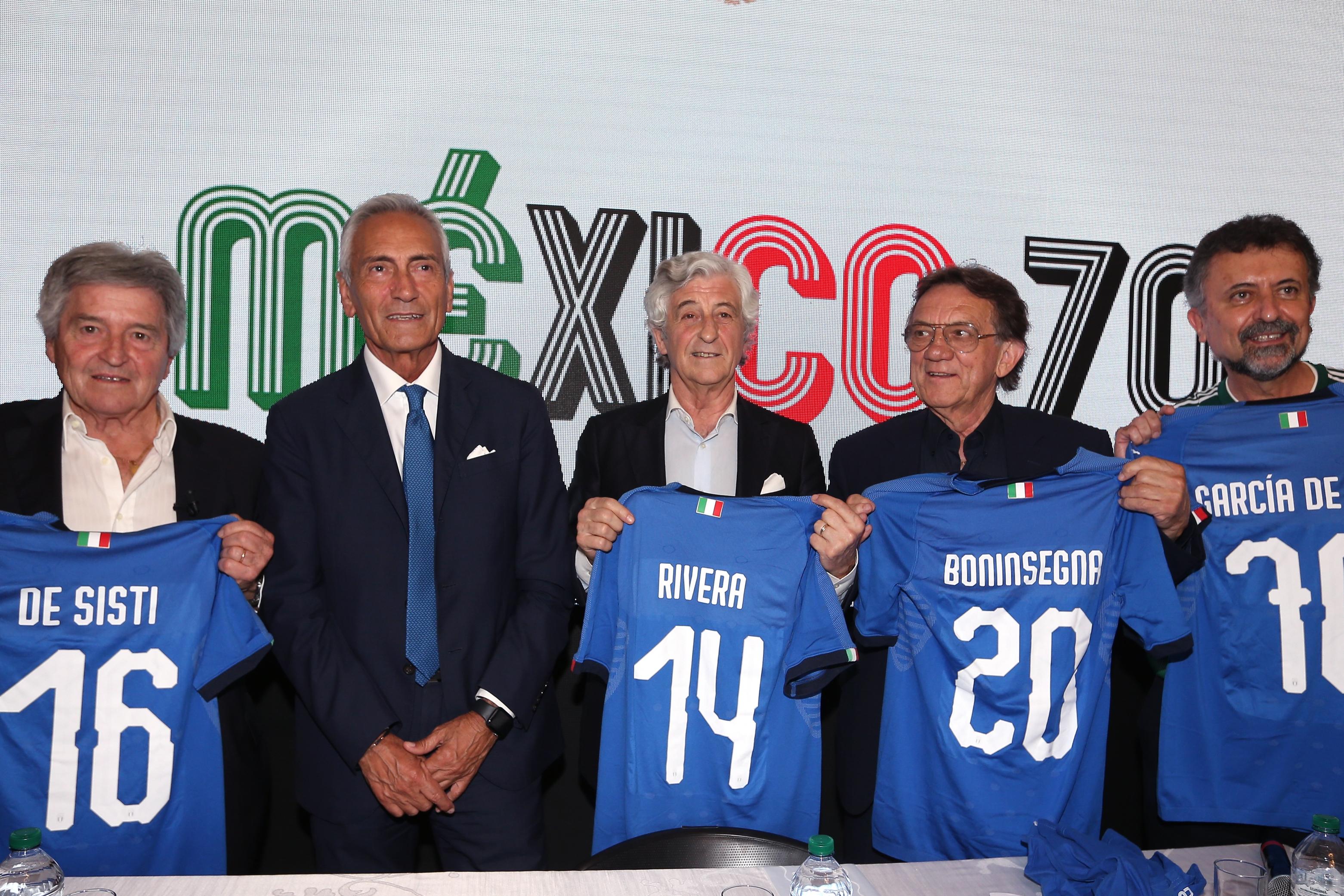 ROME, ITALY - JUNE 21:  The Mexico 70 World Cup 50th anniversary ceremony at the Mexican embassy on June 21, 2020 in Rome, Italy.  (Photo by Paolo Bruno/Getty Images)
