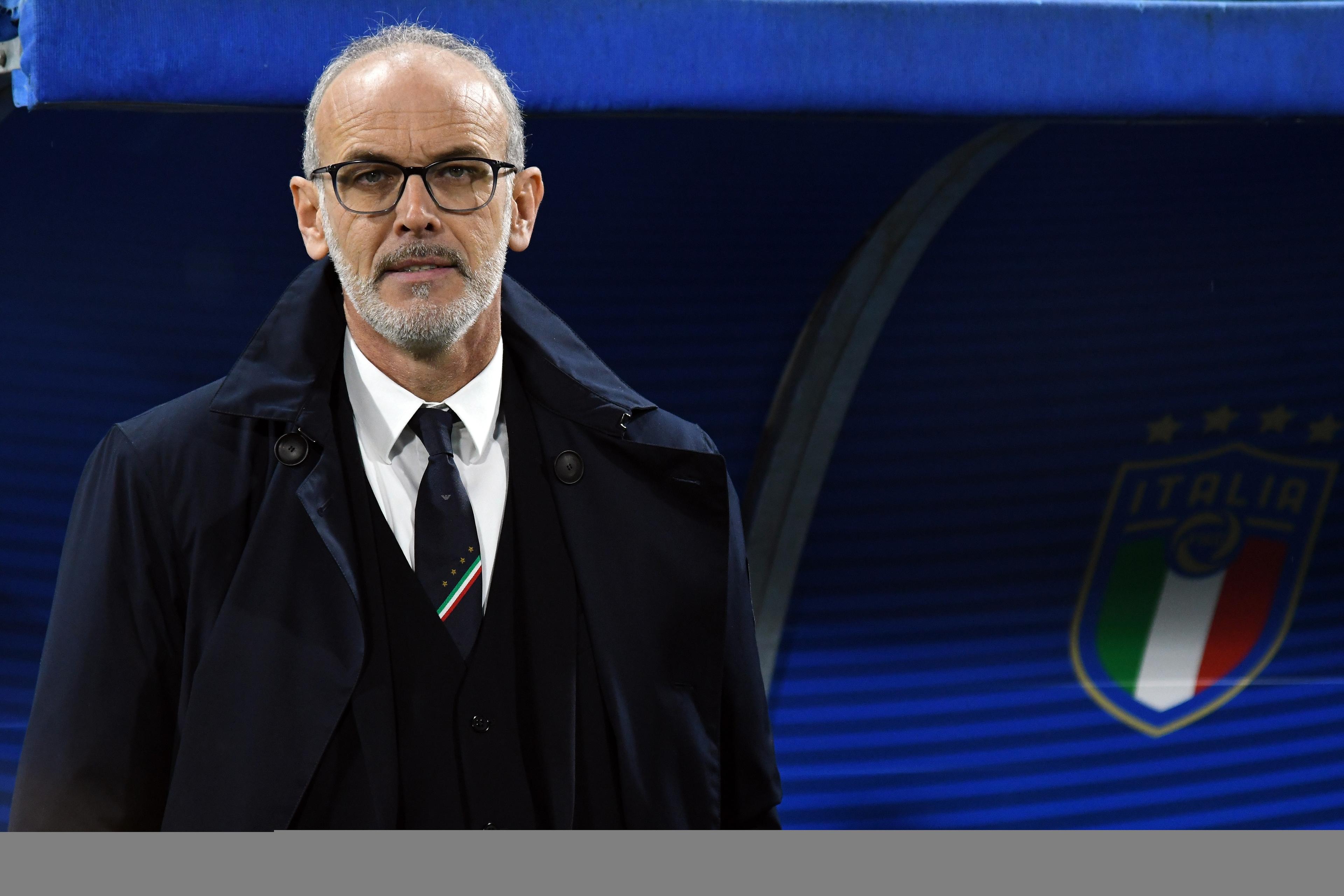 FERRARA, ITALY - NOVEMBER 16:  Paolo Nicolato head coach of Italy U21  looks on during the UEFA U21 European Championship Qualifier match between Italy and Iceland at Stadio Paolo Mazza on November 16, 2019 in Ferrara, .  (Photo by Alessandro Sabattini/Getty Images)