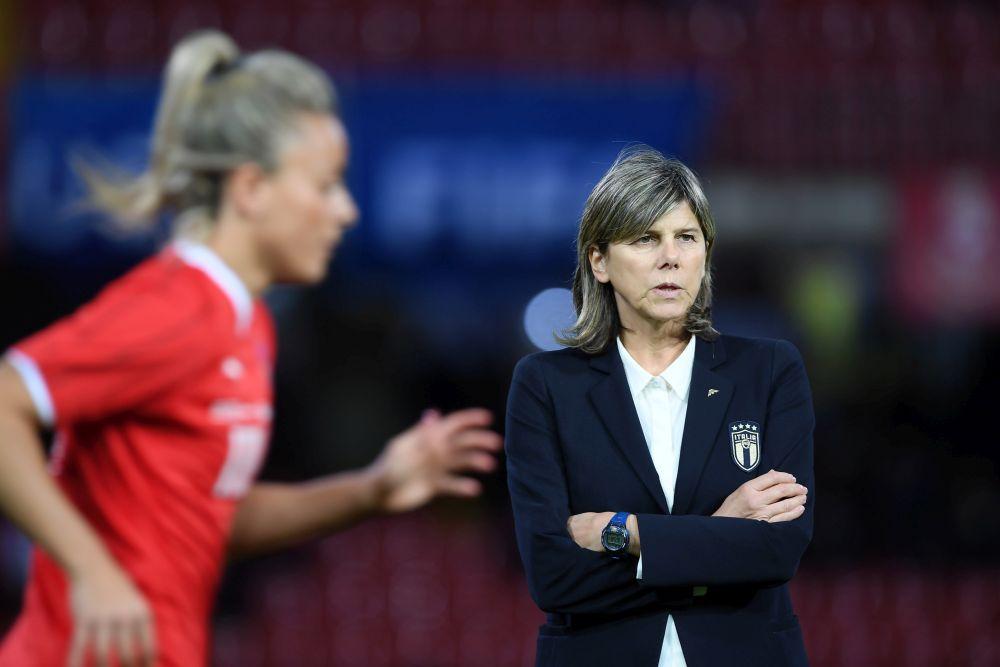 BENEVENTO, ITALY - NOVEMBER 08: Coach Milena Bertolini of Italy women during the UEFA Women's Euros 2021 Qualifier match between Italy Women v Georgia Women on November 08, 2019 in Benevento, Italy. (Photo by Francesco Pecoraro/Getty Images)