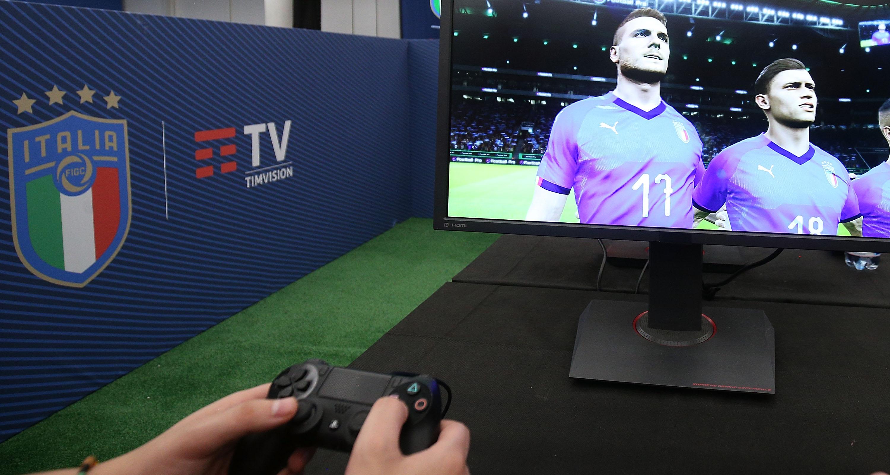 during the FIGC eSport National Team 'eNazionale Timvision' Unveiling at Centro Tecnico Federale di Coverciano on January 19, 2020 in Florence, Italy.