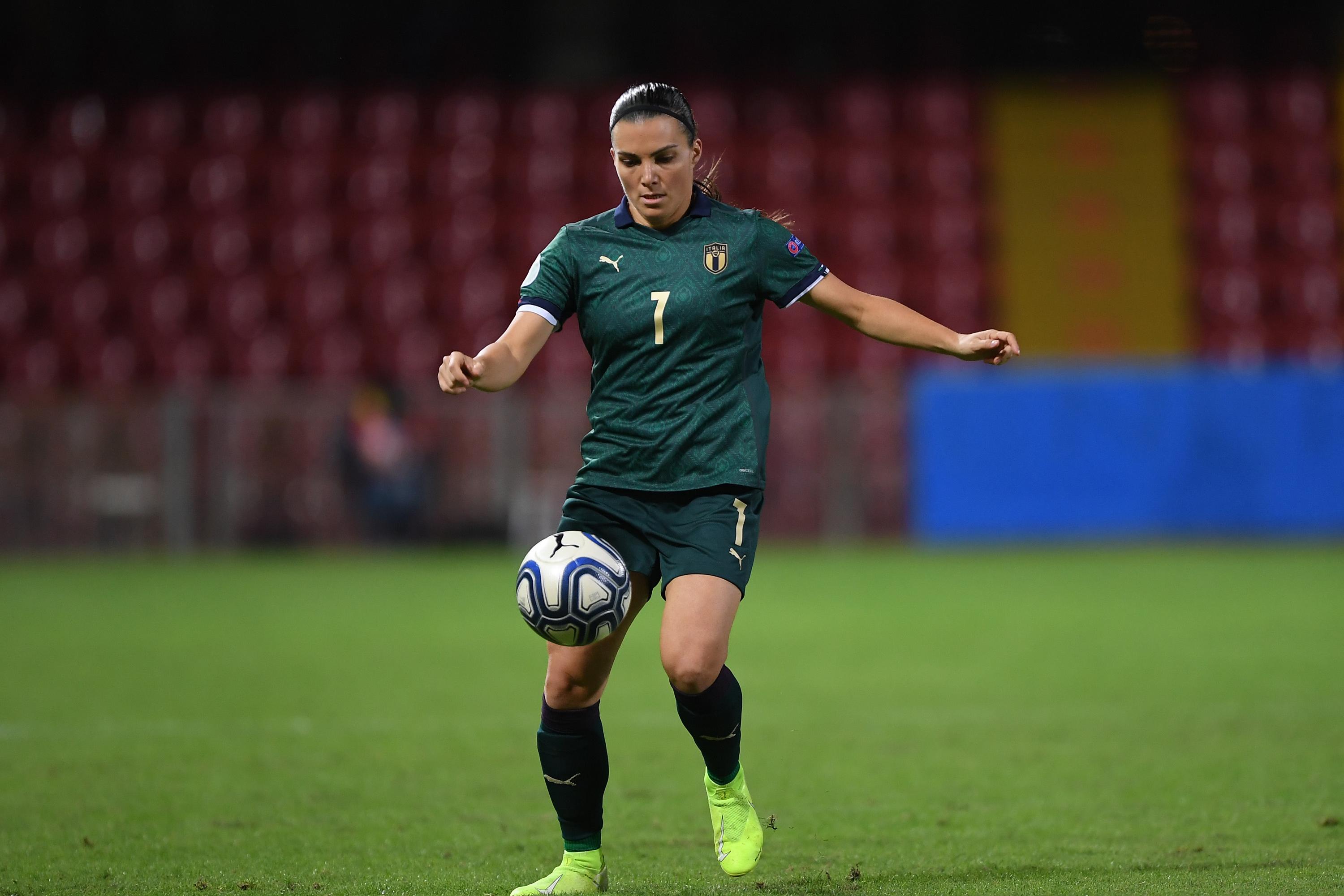 BENEVENTO, ITALY - NOVEMBER 08: Alia Guagni of Italy women during the UEFA Women\\'s Euros 2021 Qualifier match between Italy Women v Georgia Women on November 08, 2019 in Benevento, Italy. (Photo by Francesco Pecoraro/Getty Images)