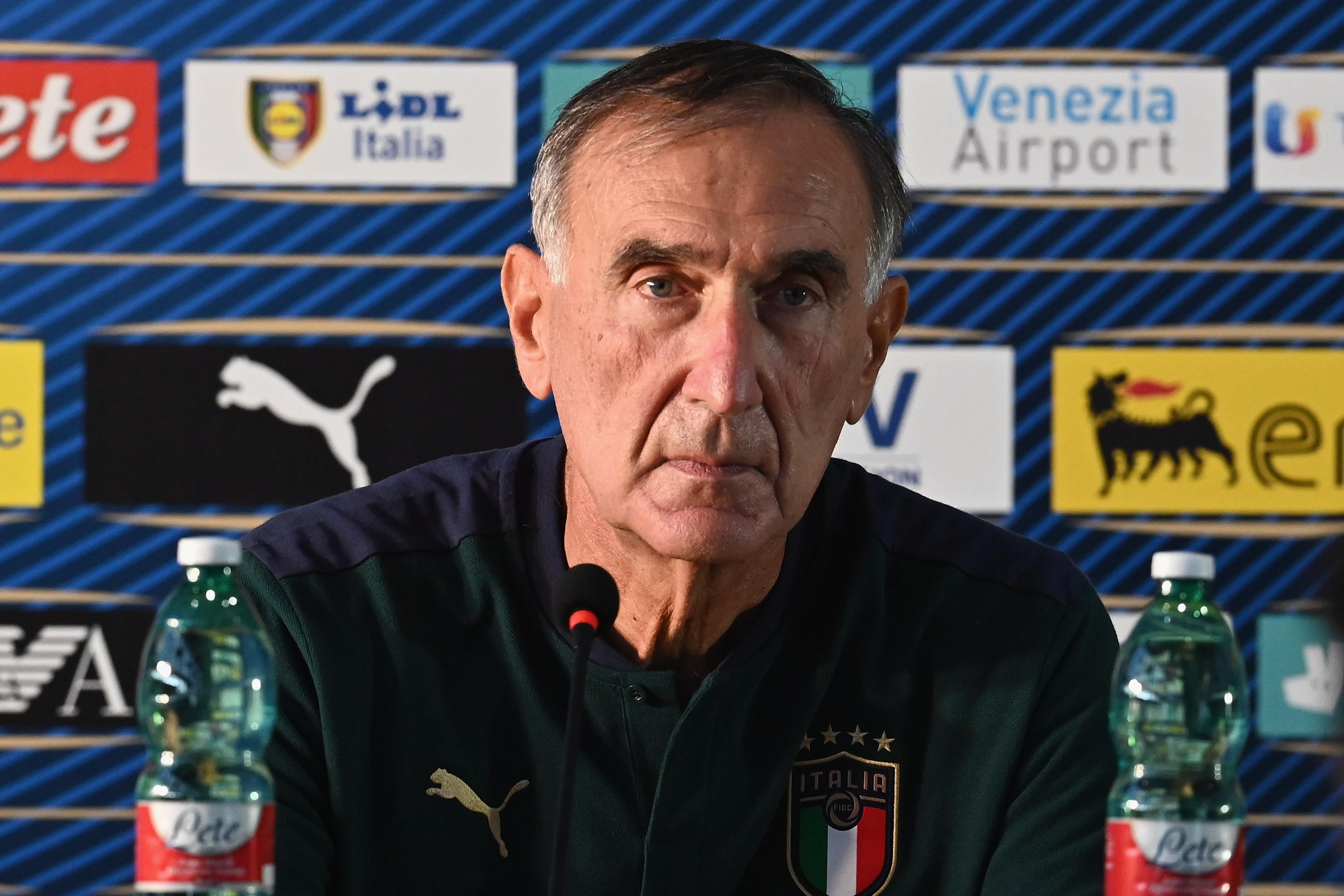 FLORENCE, ITALY - OCTOBER 09:  Doctor FIGC Carlo Tranquilli speaks with the media during press conference at Centro Tecnico Federale di Coverciano on October 9, 2020 in Florence, Italy.  (Photo by Claudio Villa/Getty Images) *** Local Caption *** Carlo Tranquilli