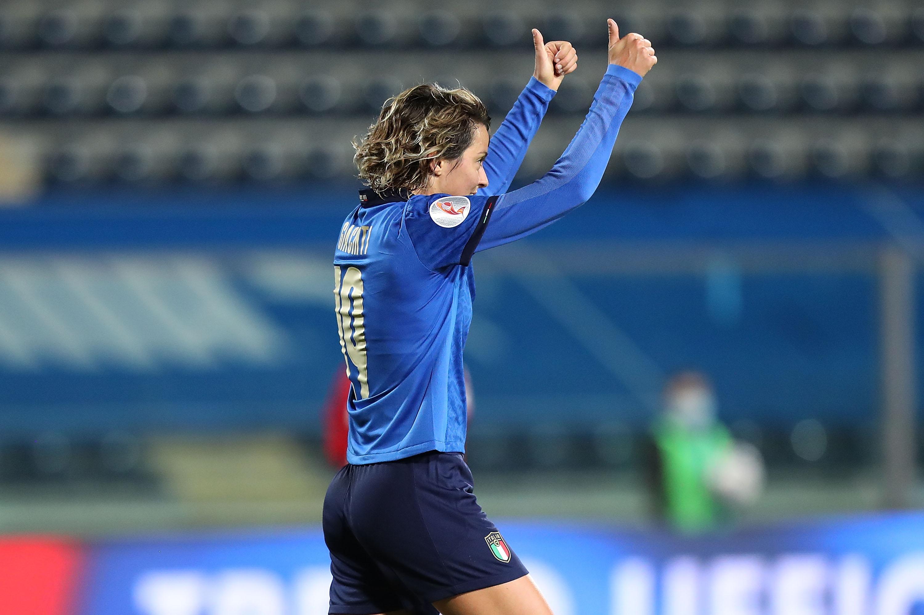 <> during the UEFA Women's EURO 2022 qualifier match between Italy Women's and Denmark Womens's at Stadio Carlo Castellani on October 27, 2020 in Empo