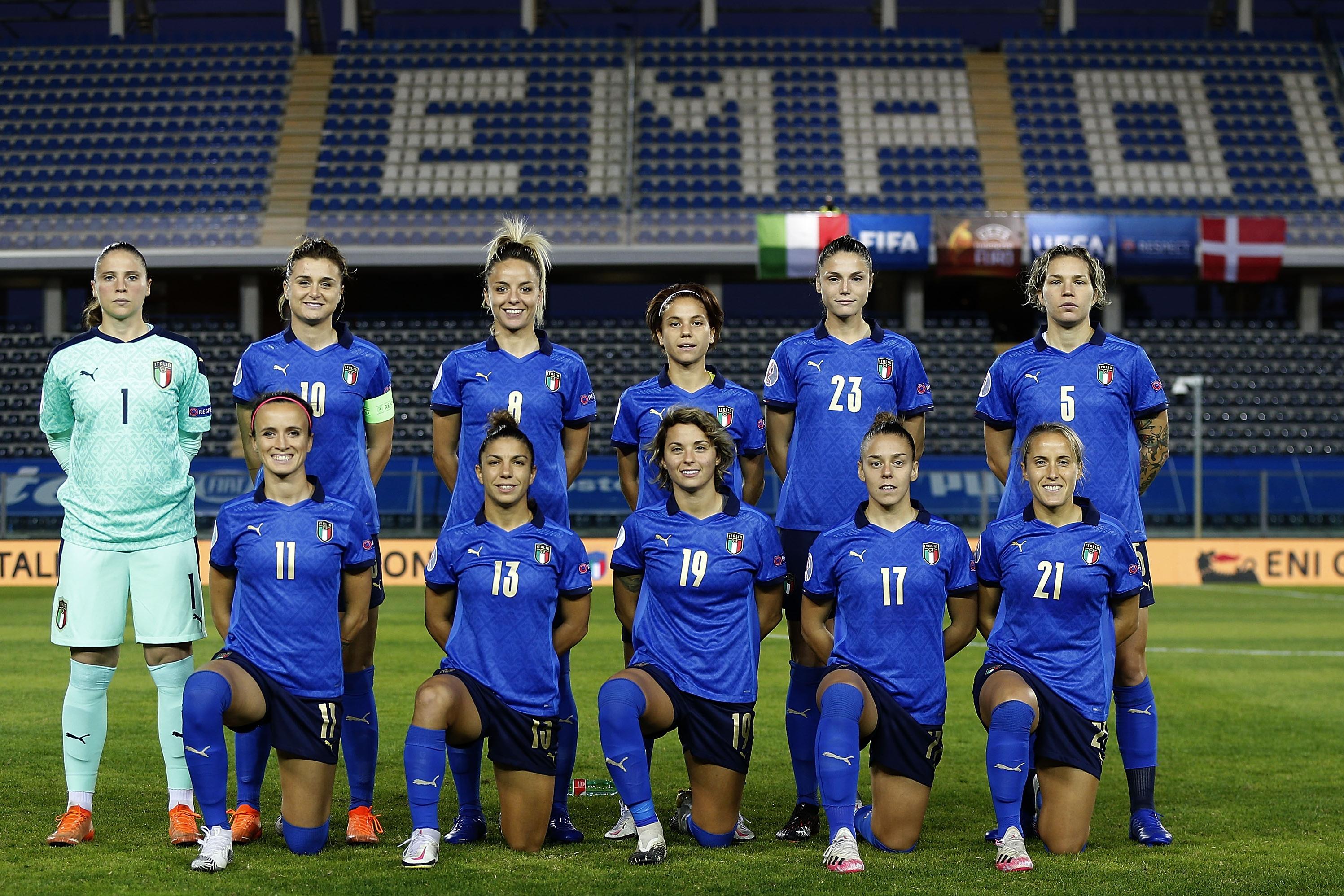 <<enter caption here>> during the UEFA Women\\'s EURO 2022 qualifier match between Italy Women\\'s and Denmark Womens\\'s at Stadio Carlo Castellani on October 27, 2020 in Empo