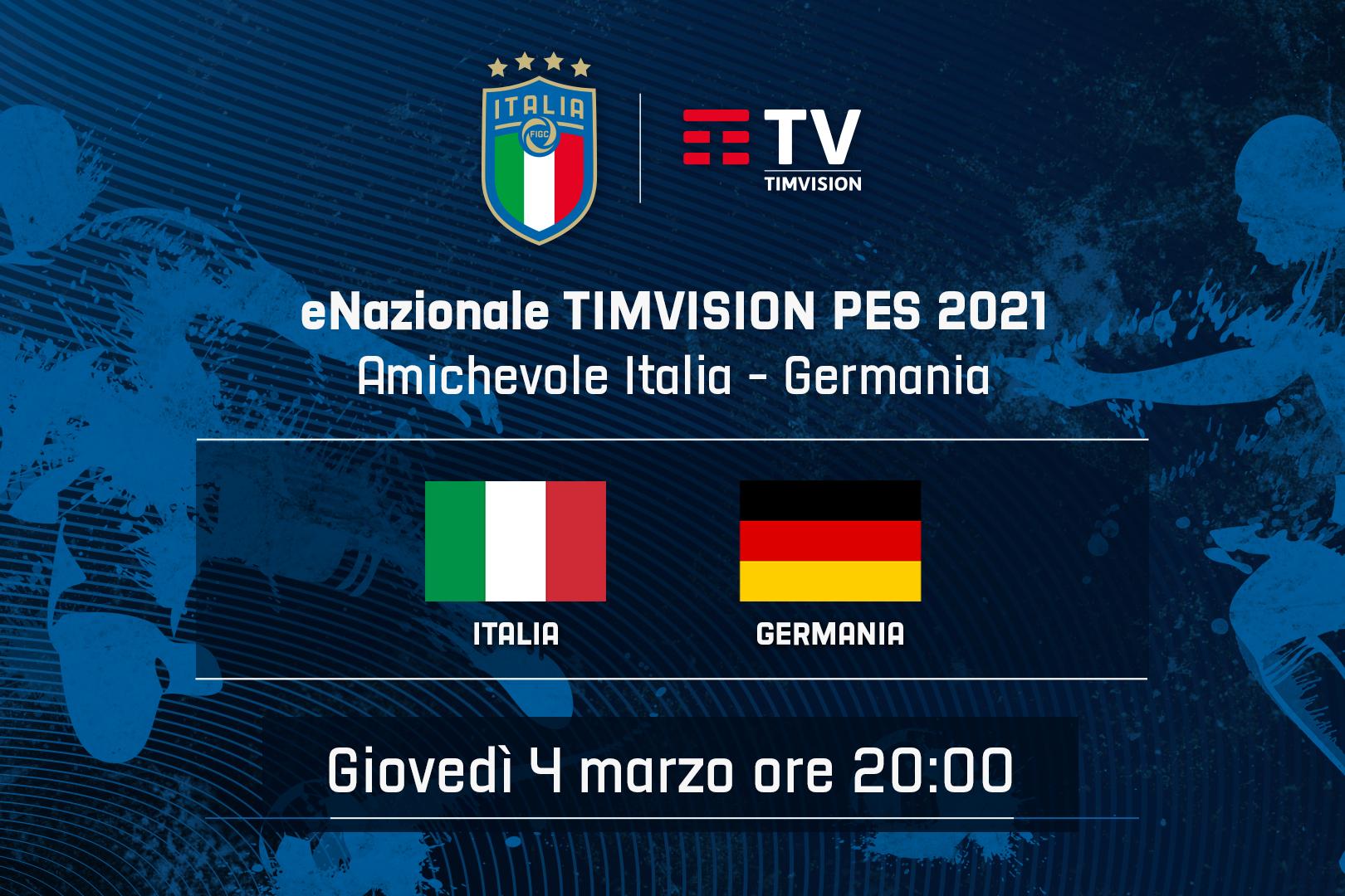 Gli Azzurri affrontano la Germania, con i tedeschi un crash test in vista delle qualificazioni a eEURO 2021
