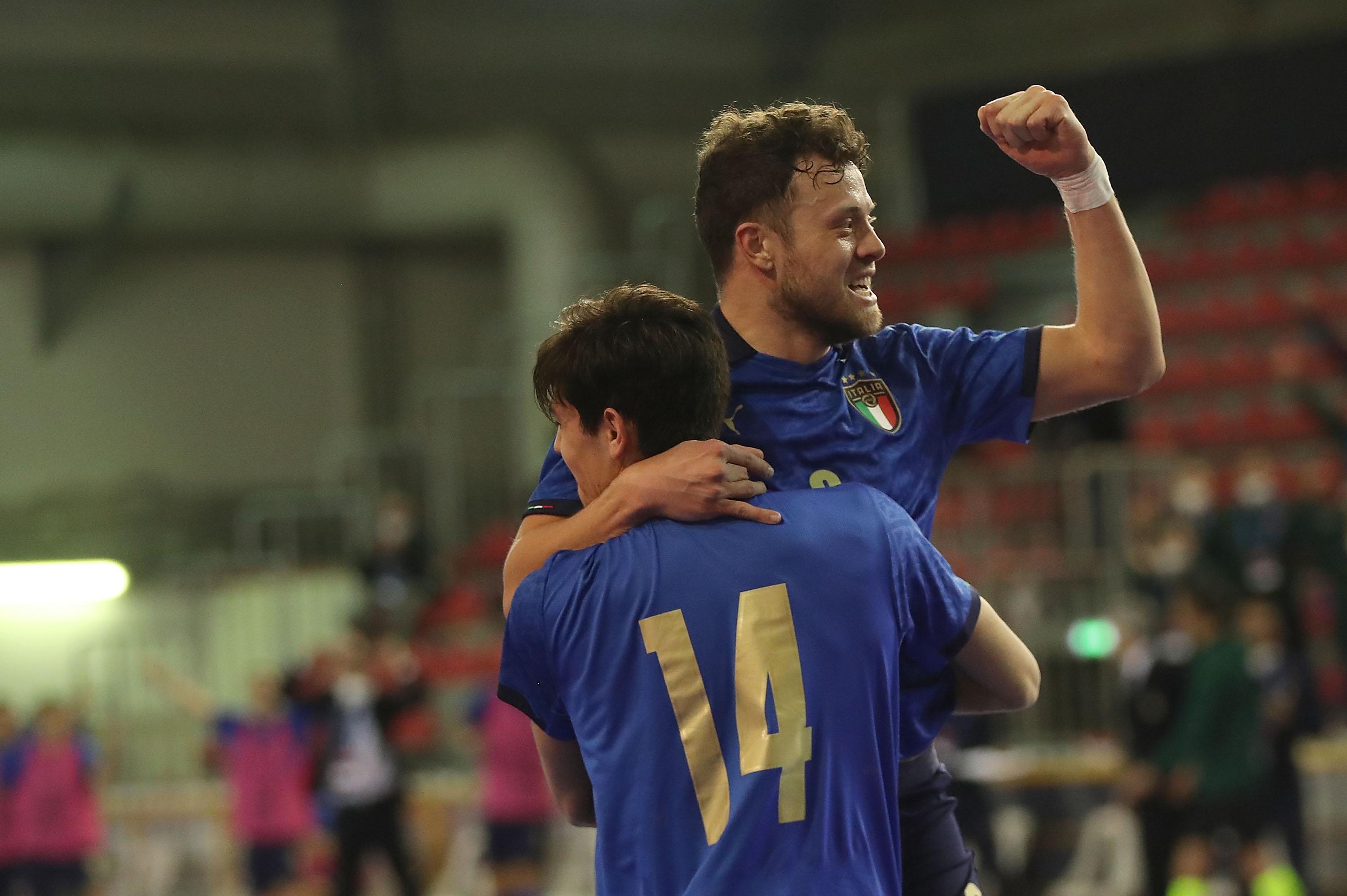 during the UEFA Futsal EURO 2022 Qualifier between Italy and Belgium at Estraforum on March 9, 2021 in Prato, Italy.